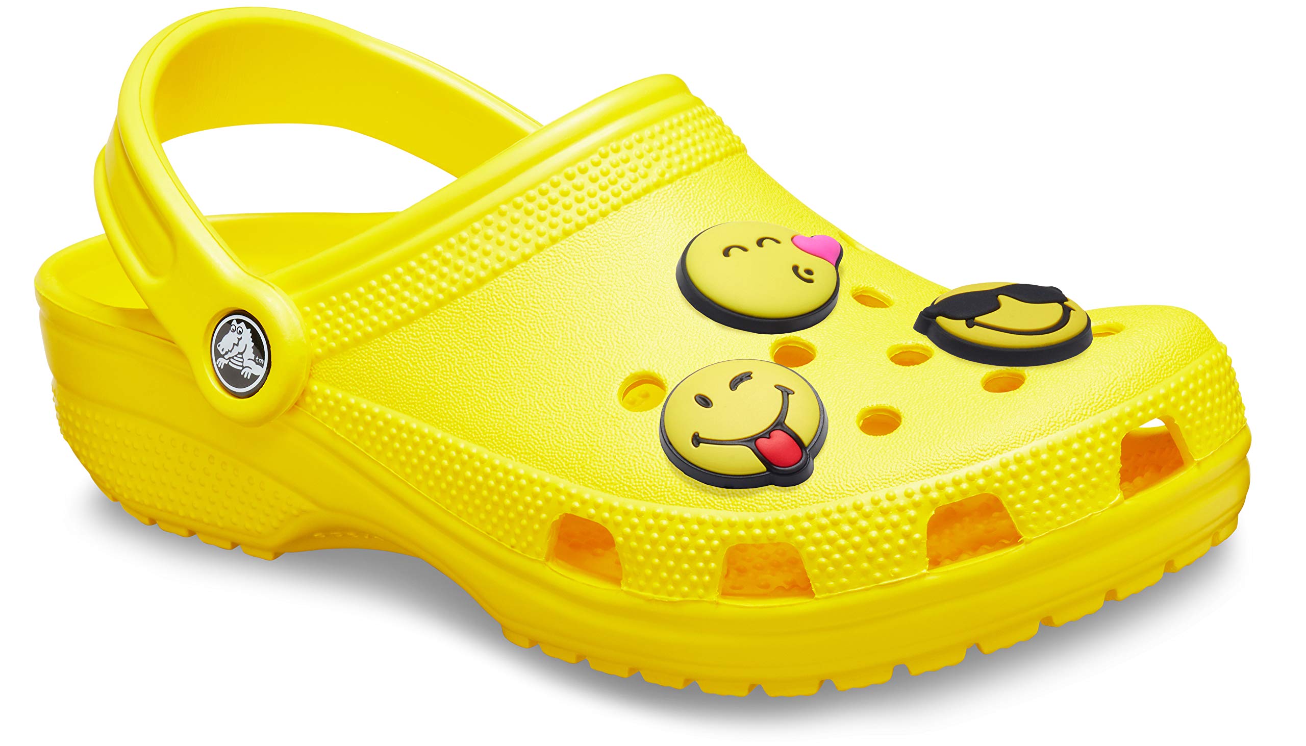 Crocs Classic Clogs for Men & Women with 3-Pack Jibbitz Charms - Comfortable Slip-On Shoes for Casual Wear, Gardening, and Outdoor Activities