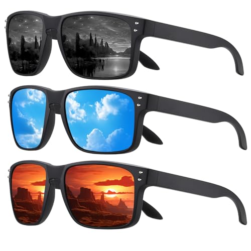 Z (3 Pack) Black Frame Grey+blue+red