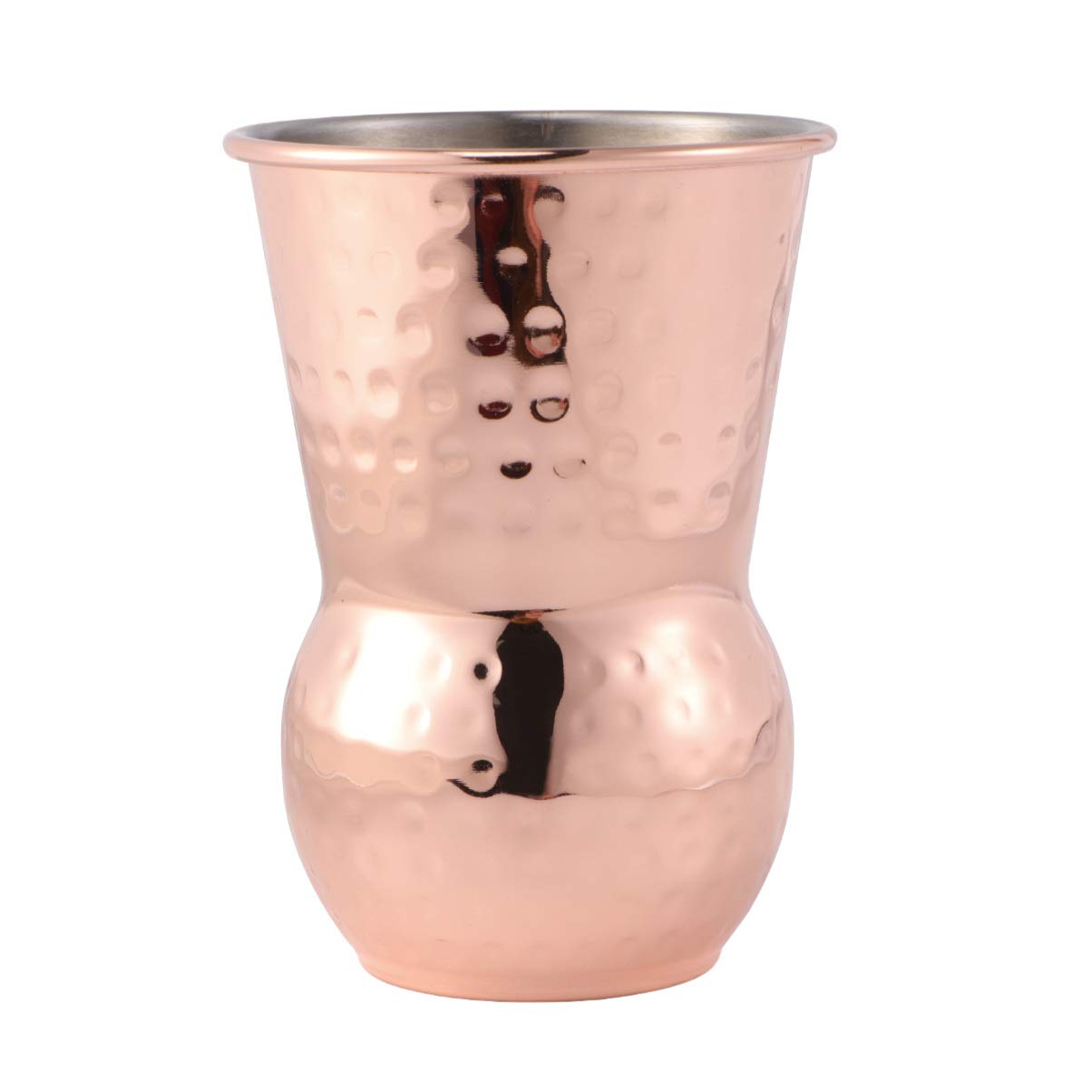Premium Hammered Copper Mugs Set - 16oz Cocktail Cups with Shot Glasses, Durable Handcrafted Copper Moscow Mule Mugs for Whiskey, Mojito, Iced Coffee & Bar Drinks - Perfect for Parties, Home Bars & Gifts