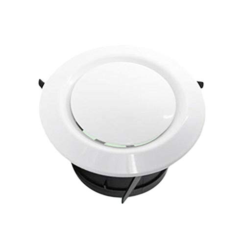 RV Ventilation Maso ABS Adjustable Air Vent - Circular White Air Outlet (75-200mm) for Camper, Motorhome & Travel Trailer - Durable Tuyere for Improved Airflow