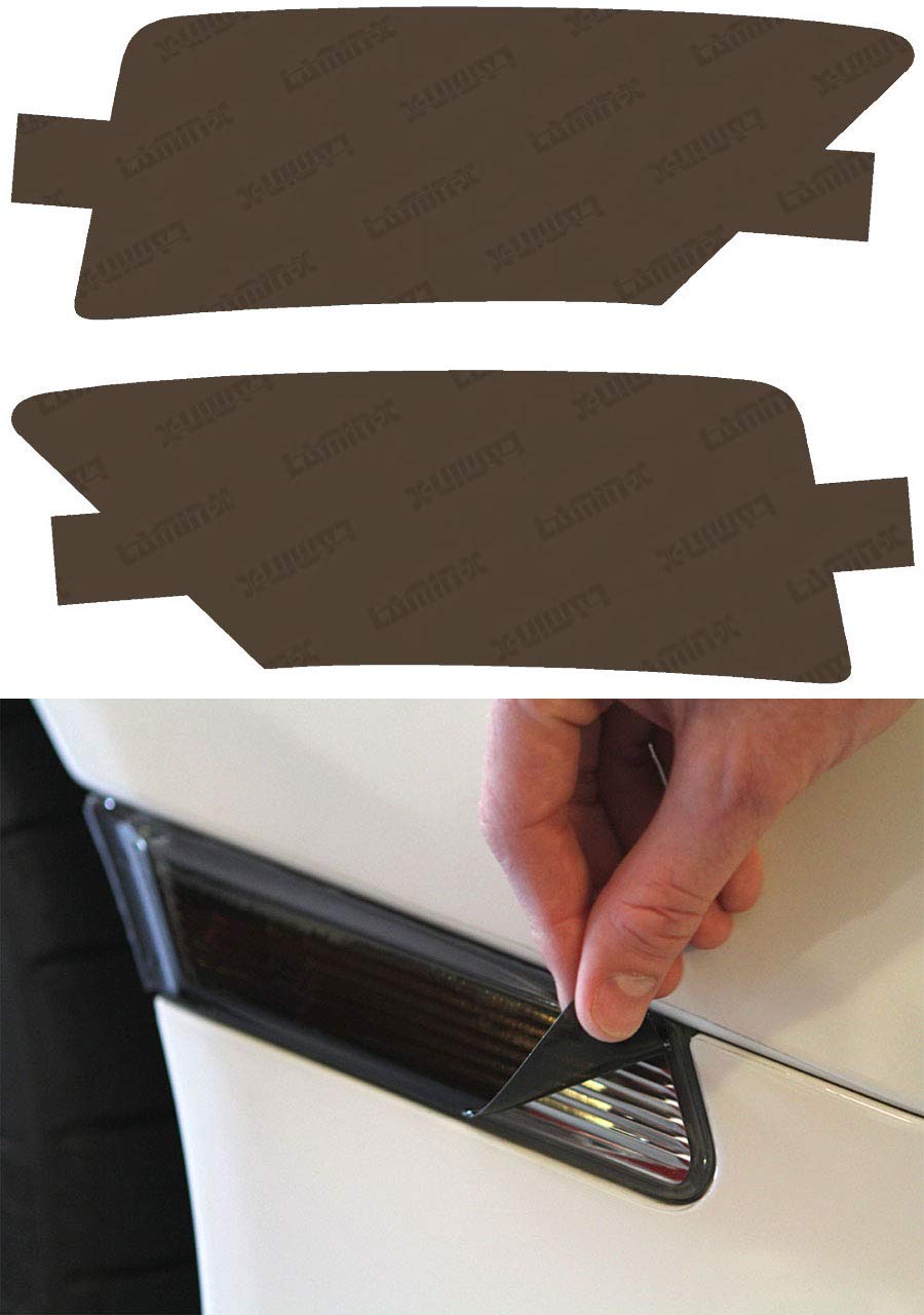 Lamin-X Custom Fit Charcoal Side Marker Covers for 2019-2023 Ford Ranger | Smoke Tinted Lens Protection | Off-Road & Street Legal Enhancement