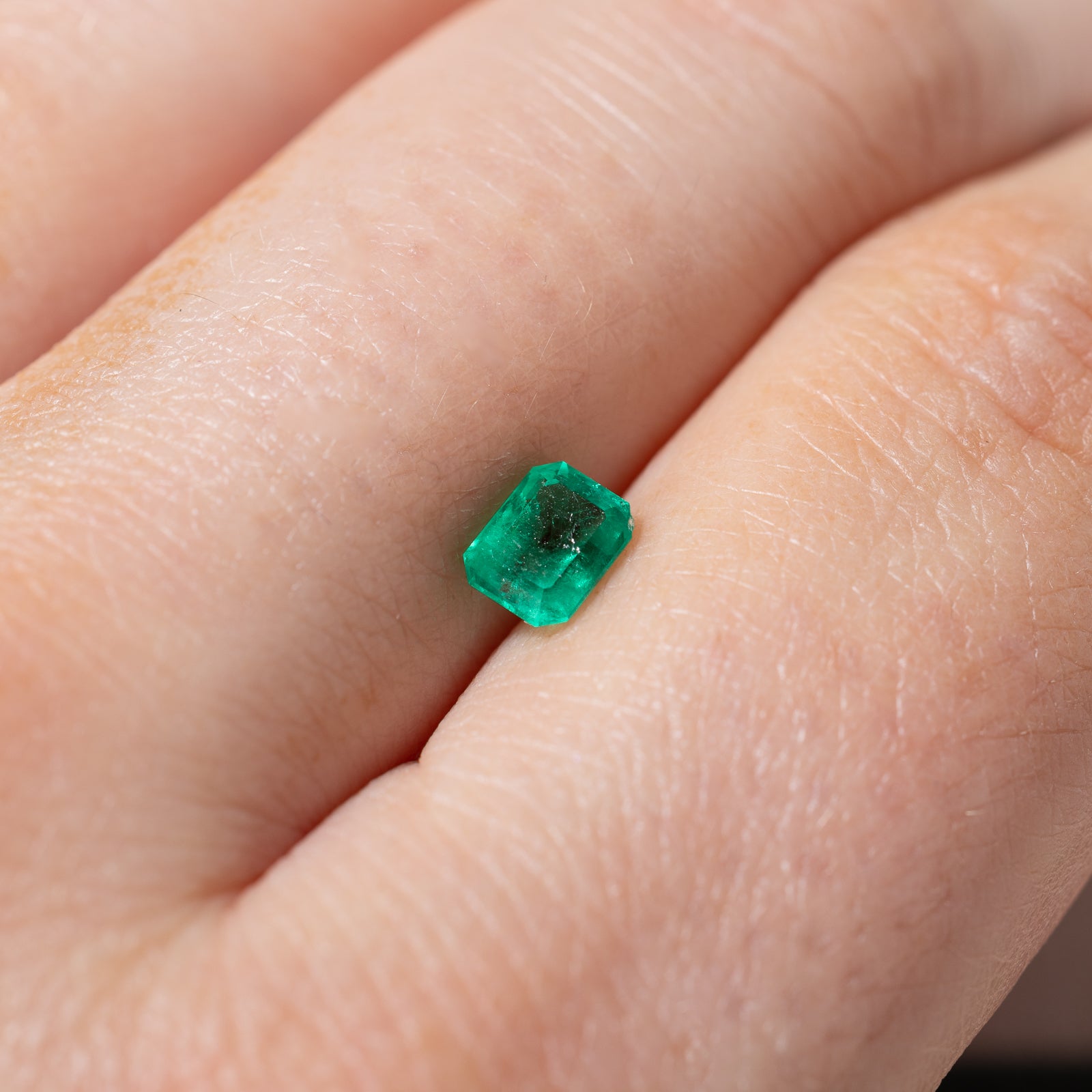 Rectangular Step Cut Loose Colombian Emerald Gemstone | 0.59 Carat | Natural Green Emerald for Jewelry Making, Engagement Rings & Fine Collections