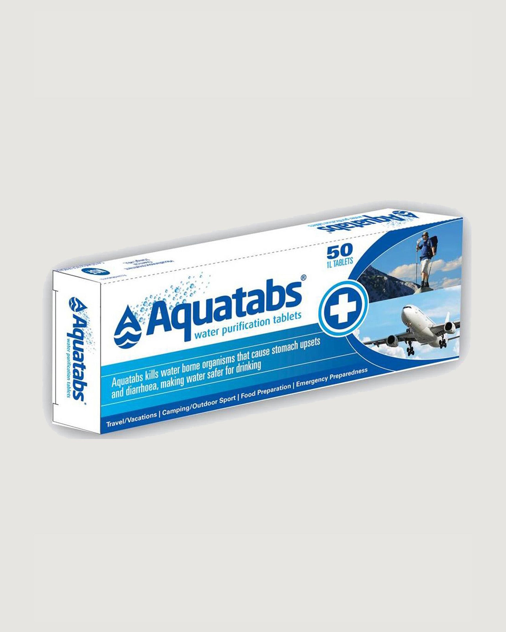 Aquatabs Water Purification Tablets - Safe & Effective for Drinking Water, Camping, Hiking, and Emergency Preparedness