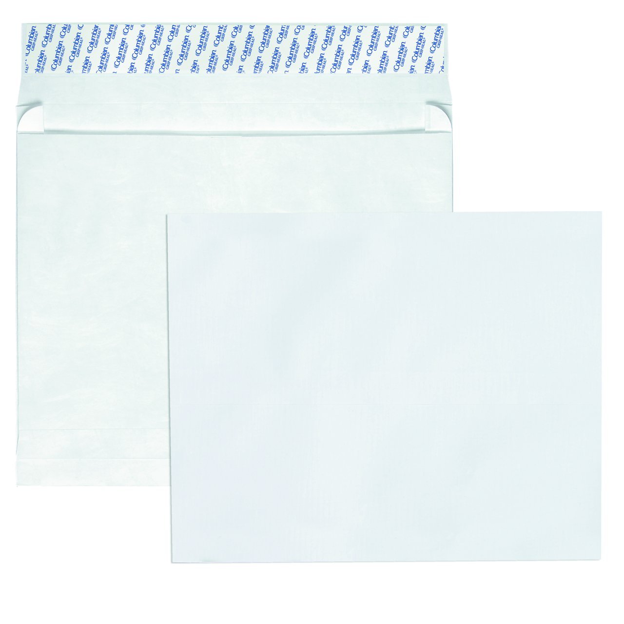 Columbian Tyvek Expansion Envelopes 12x16x4 Inches, White - 50 Pack (CO817) | Waterproof & Tear-Resistant Mailing Solution for Documents, Photos & Small Packages