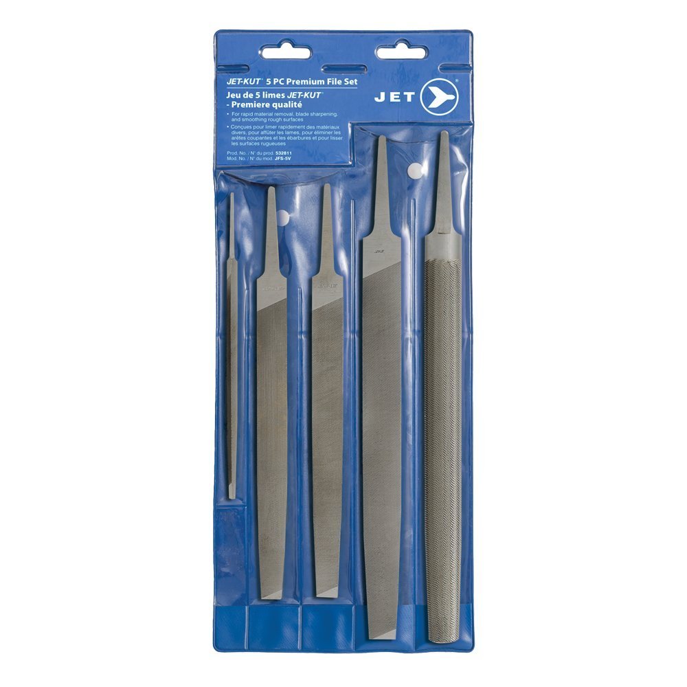 Premium 5-Piece File Set for Metal & Woodworking - High-Quality Hand Files for DIY, Crafting & Professional Use - Perfect for Sharpening, Shaping & Smoothing Metal, Wood & Plastic Surfaces