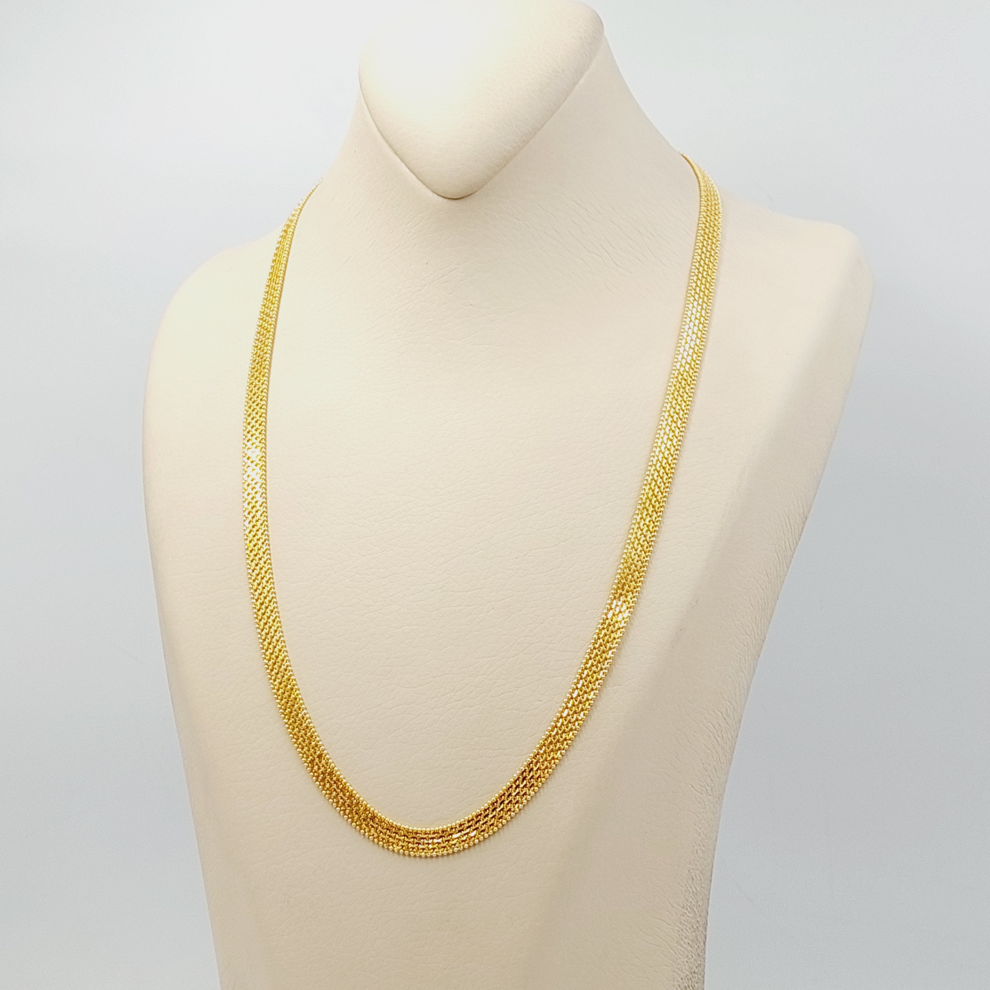 7mm Flat Necklace Chain for Women - Dainty Minimalist Gold Silver Stainless Steel Jewelry - Perfect for Layering, Gift Giving & Everyday Wear