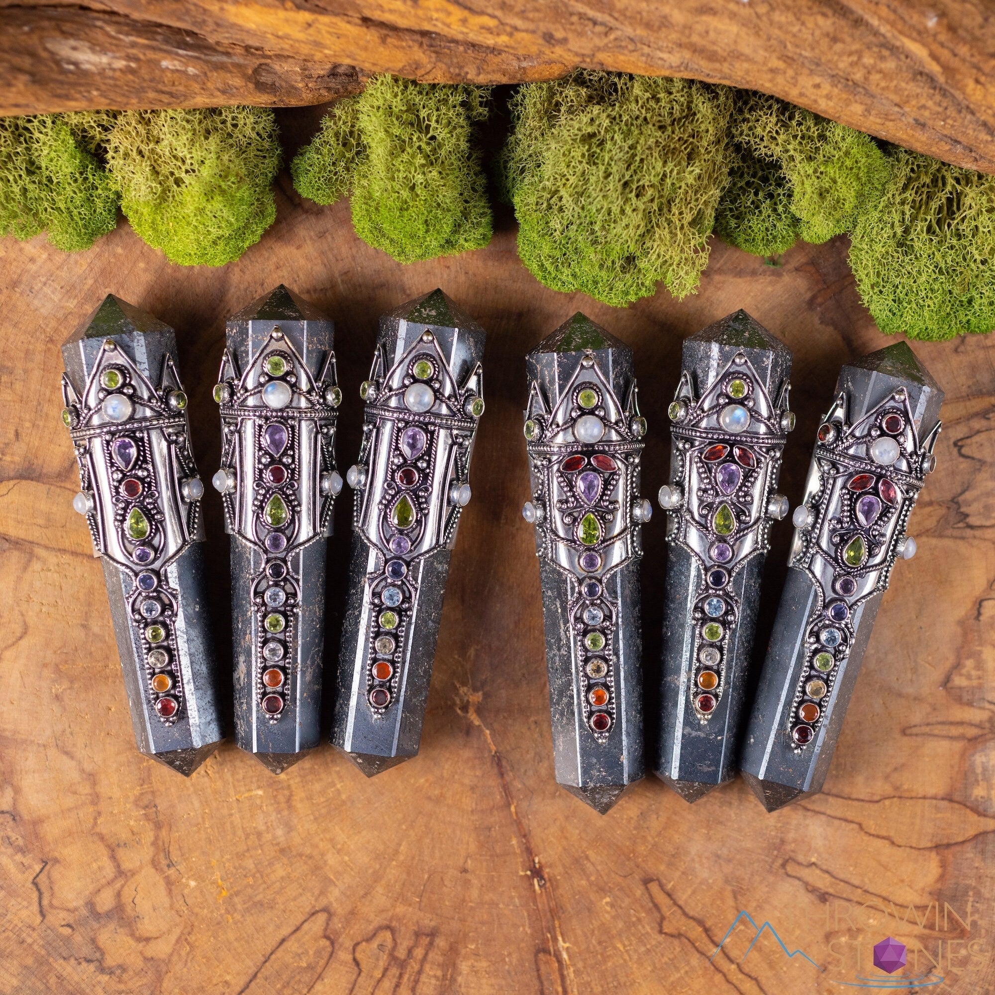 Rainbow Hematite Chakra Crystal Wand - Metaphysical Healing Stone for Reiki, Meditation & Energy Balancing - Perfect for Spiritual Practices & Holistic Therapy