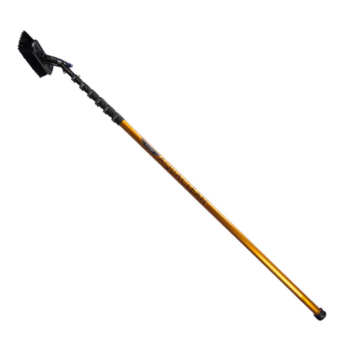 Ettore Aquaclean Carbon Fiber and Aluminum Extension Pole - Lightweight Telescopic Cleaning Tool for Windows, Gutters, and High-Reach Surfaces