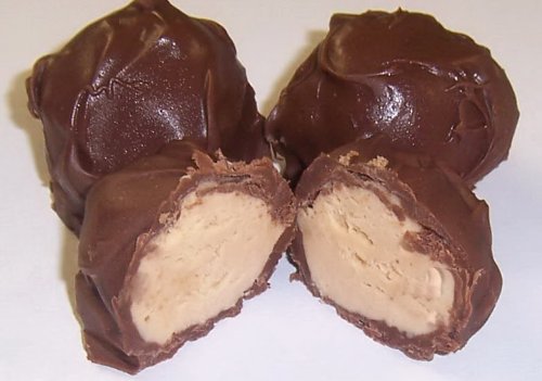 Scott's Cakes Milk Chocolate Peanut Butter Fudge Truffles - 8 oz. Holiday Gift Box | Premium Chocolate Candy for Christmas Gifts, Party Favors & Dessert Treats