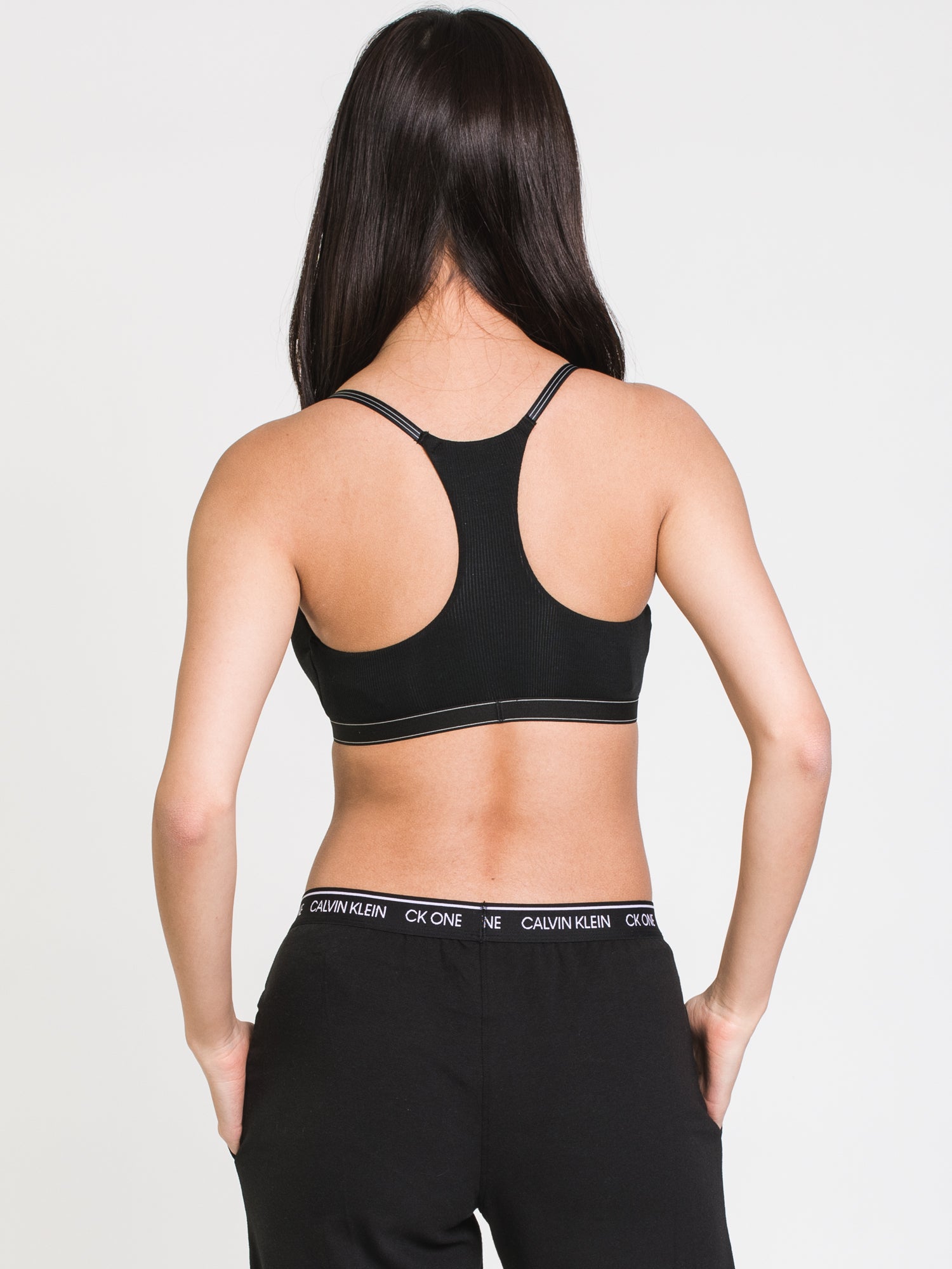 Calvin Klein Pure Ribbed Bra - Comfortable & Supportive Underwear for Women | Perfect for Everyday Wear, Workouts & Lounge