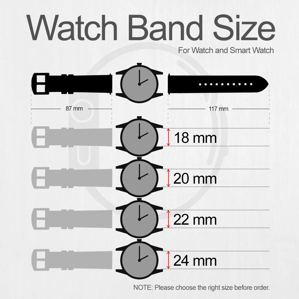 Thin Blue Line USA Leather & Silicone Smart Watch Band for Fossil Gen 5E, Gen 5, Gen 4 Sport, Hybrid Smartwatch HR - Compatible with Neutra, Collider & Women's Gen 5 (22mm) - Durable & Stylish Replacement Strap for Workouts, Office & Everyday Wear