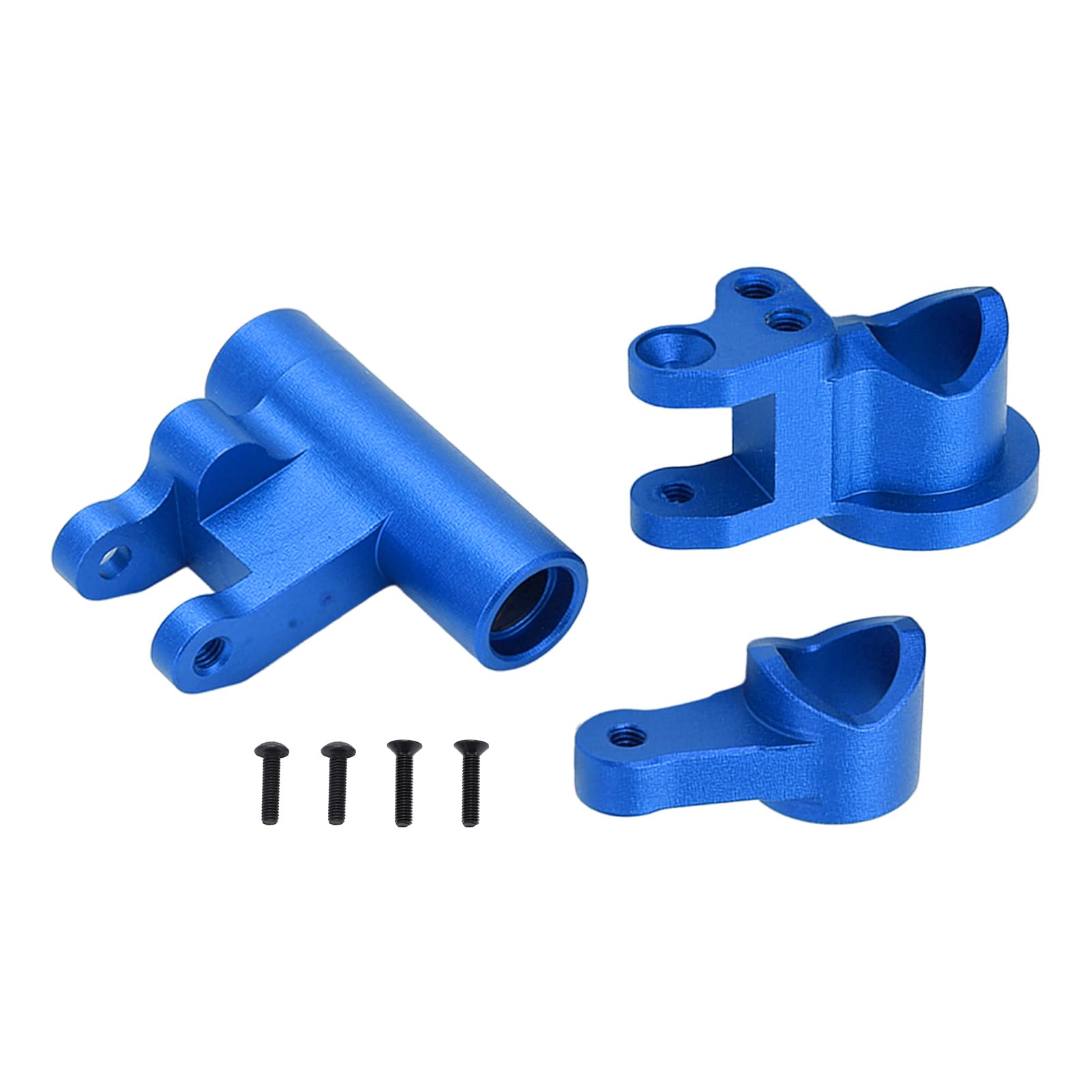 Anodized Blue RC Car Steering Components for LOSI Lasernut U4 1/10 Scale - High-Performance Upgrade Parts for Off-Road Racing and Crawling