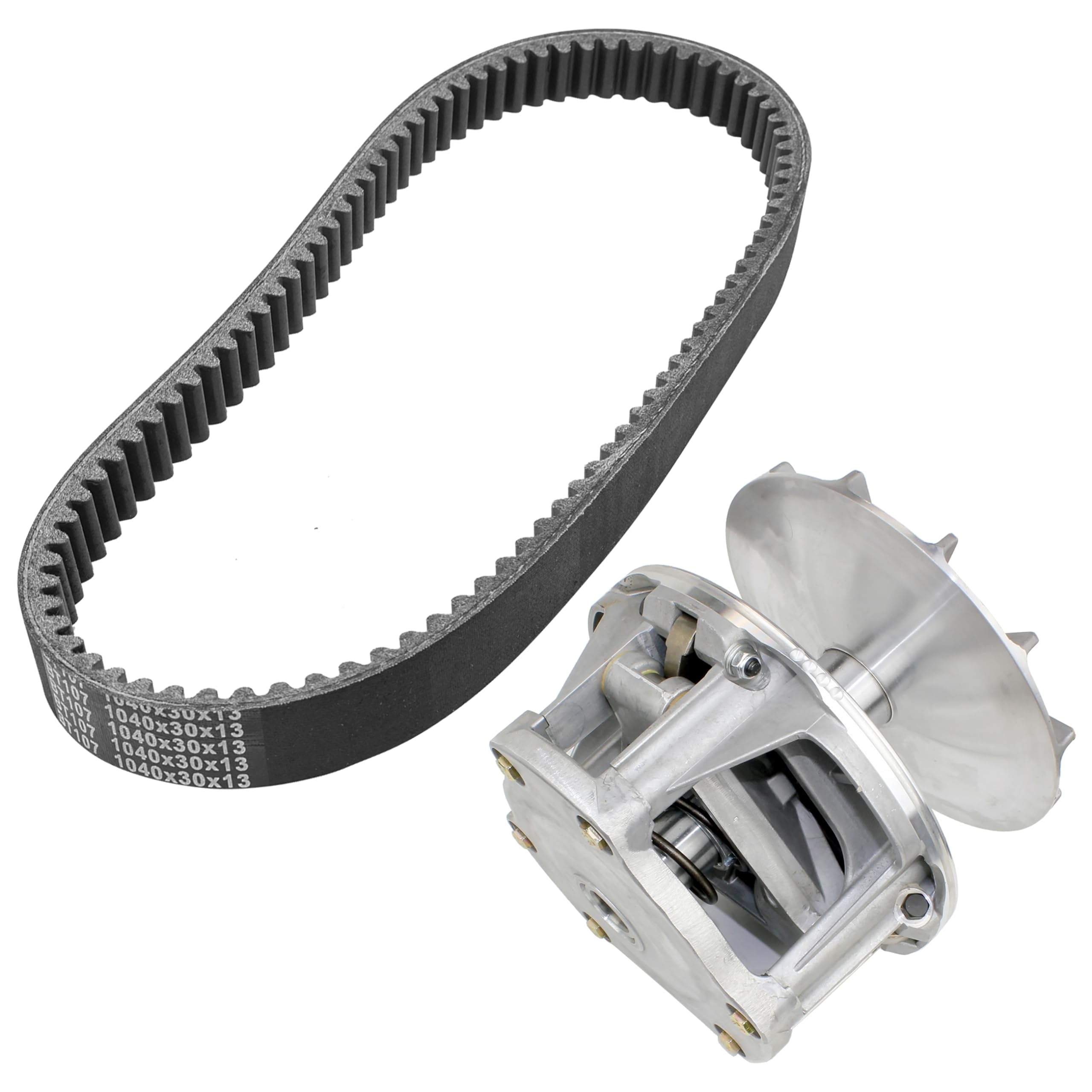 Caltric Complete Primary Drive Clutch Kit with Belt - Compatible with Polaris Trail Blazer 330 (2008-2013) - Perfect for ATV Maintenance & Off-Road Performance Upgrades