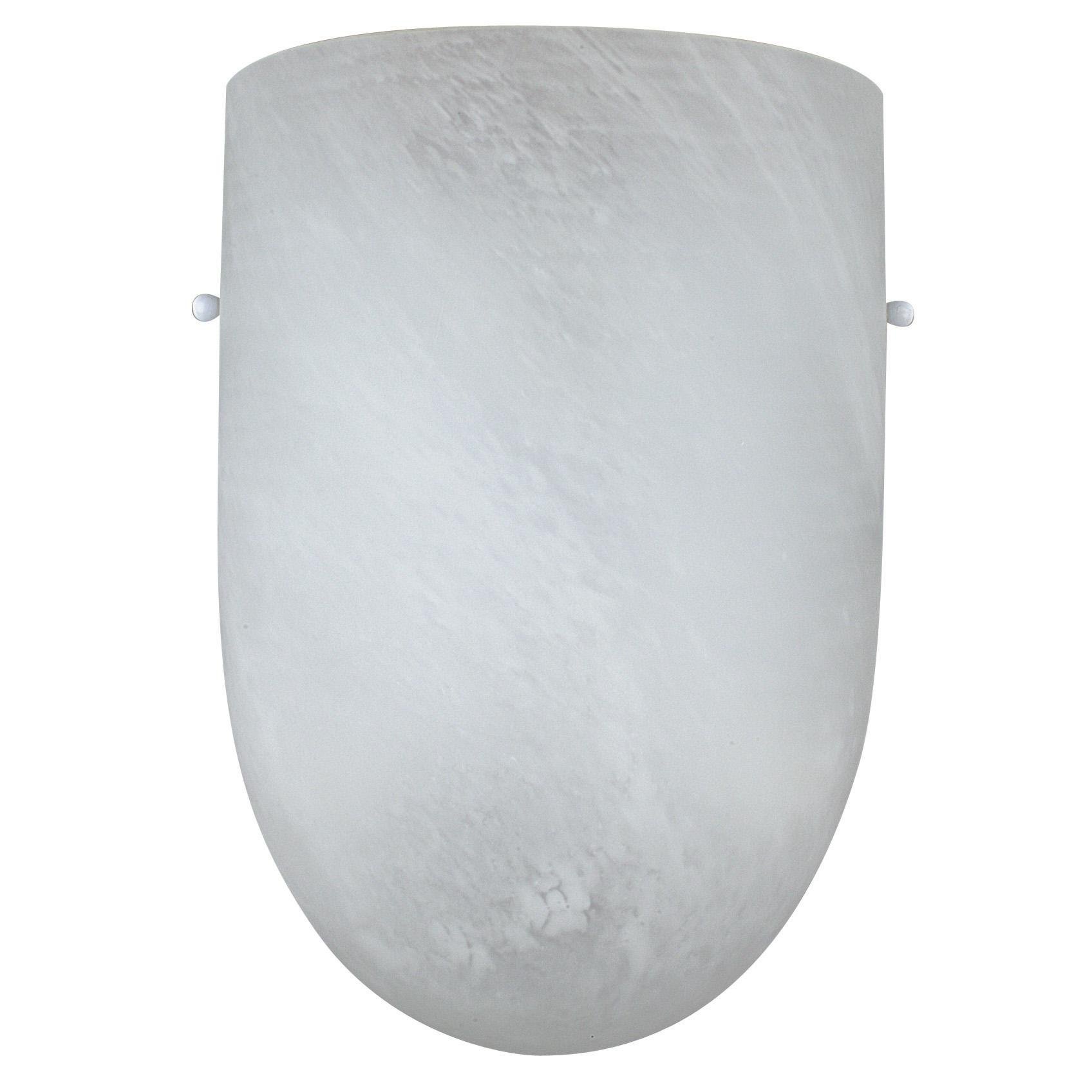 F9068-30 Elegant Wall Sconce with Faux Alabaster Glass Shade & Finish - Perfect for Bedroom, Living Room, and Hallway Lighting Decor