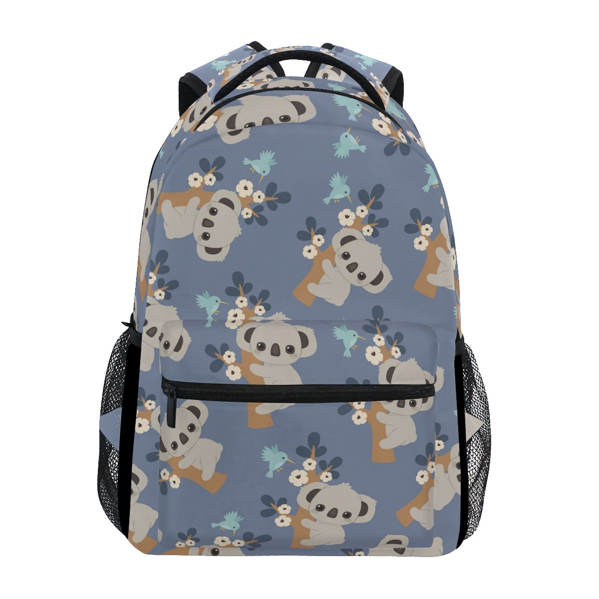 Senya Koala Floral School Backpack for Boys & Girls - Lightweight Bookbag with Multiple Pockets, Durable Travel Backpack for Students - Perfect for School, College, Hiking & Daily Use