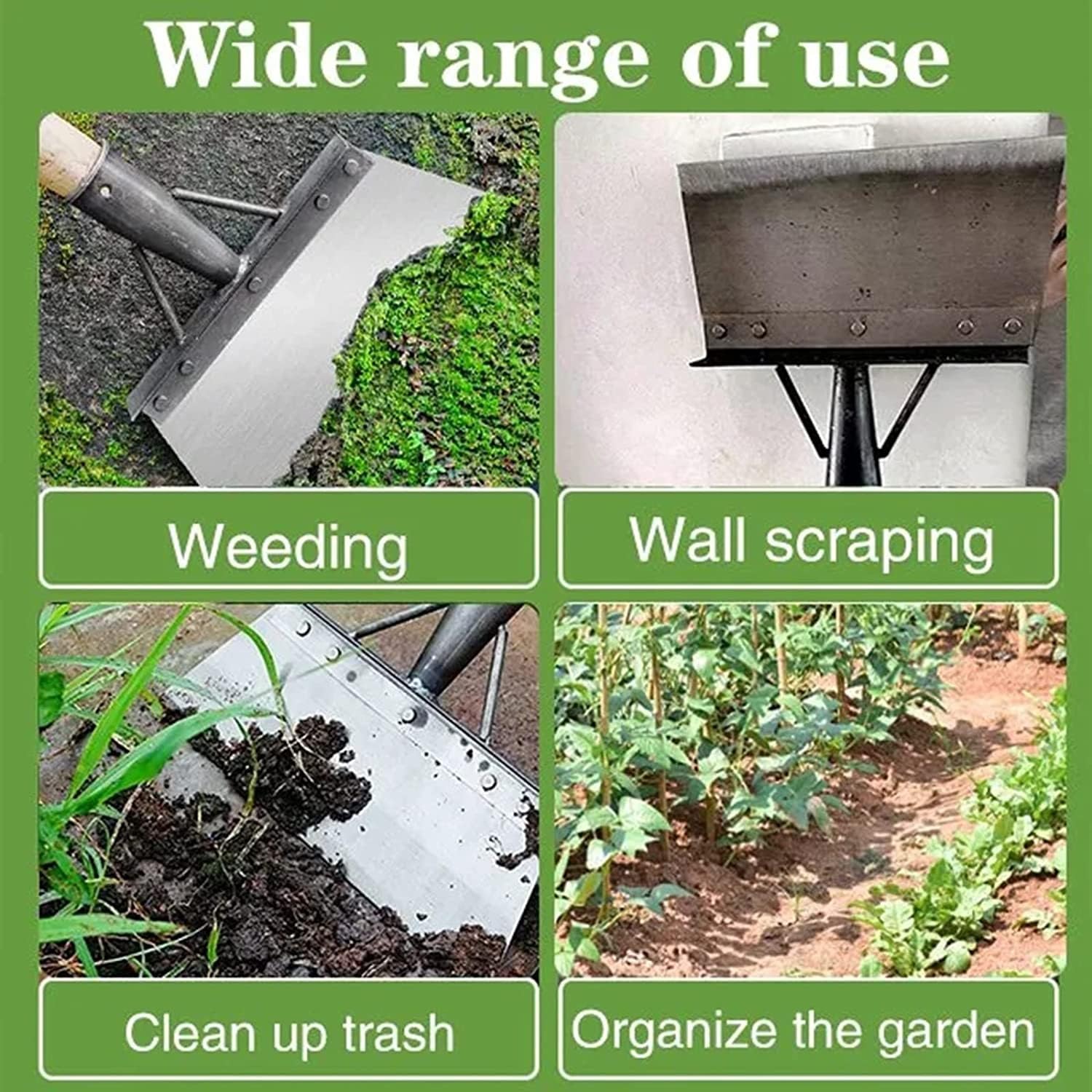 Multifunctional Garden Cleaning Shovel - All-Steel Weeding & Planting Tool for Landscaping, Outdoor Gardening, Grass Maintenance & Camping (20CM) - Perfect for Yard Work, Farm Use & Outdoor Adventures