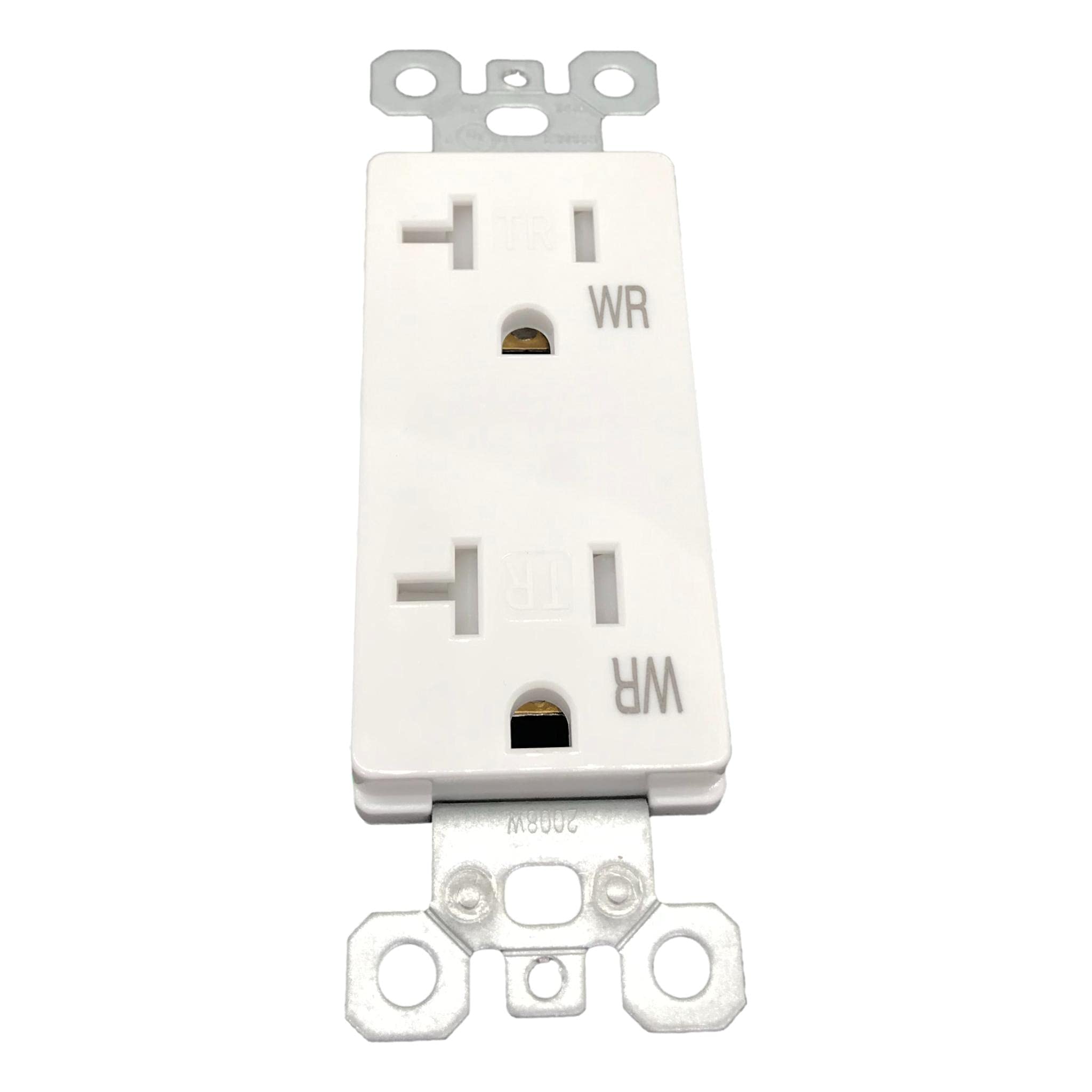 Lew Electric Decora Style Outlets - Decorator Wall Plates, White - Perfect for Home, Office & Commercial Spaces