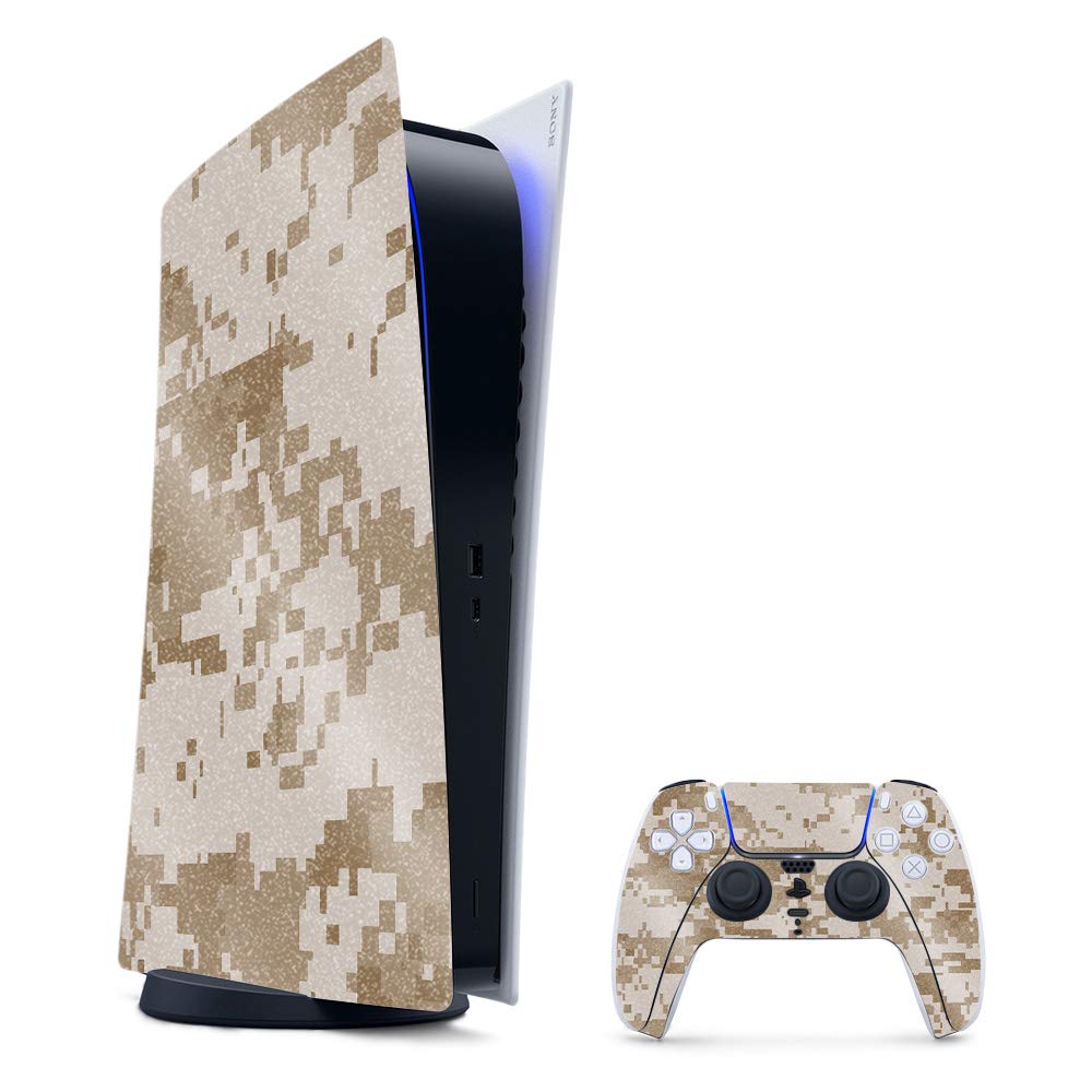 MightySkins Glitter PS5 Skin - Desert Camo | Gaming & Protection
