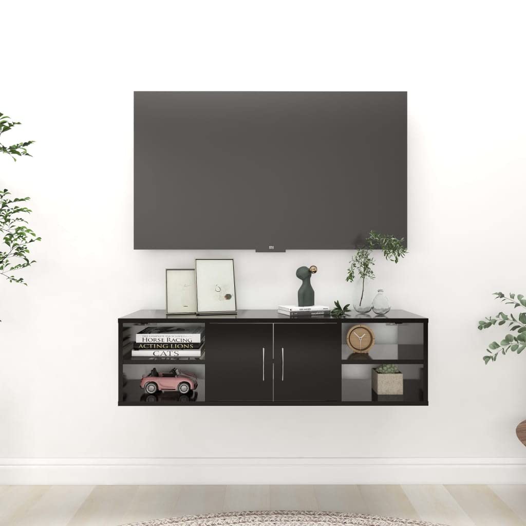 Stylish Black Wall Shelf - 40.2