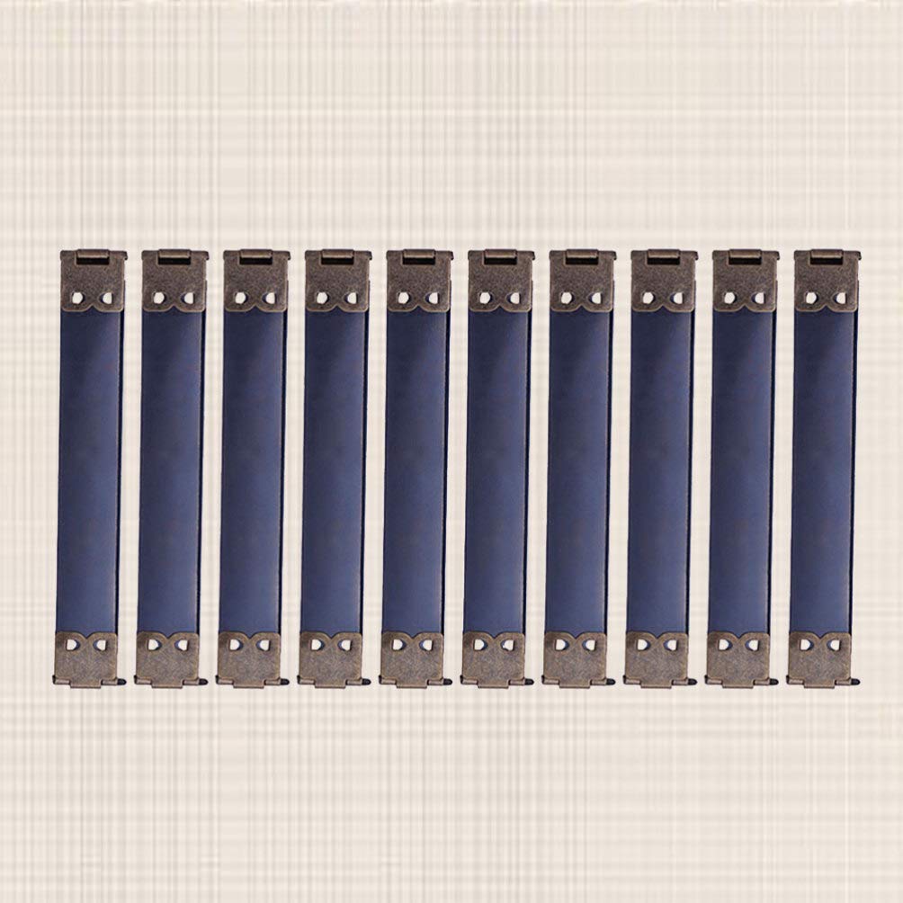 10pcs Spring Clip DIY Handbag Accessories - Metal Internal Flex Frames & Hinges for Purse Making, Repair and Crafting Projects - Perfect for Handbag, Tote, Clutch and Wallet Construction