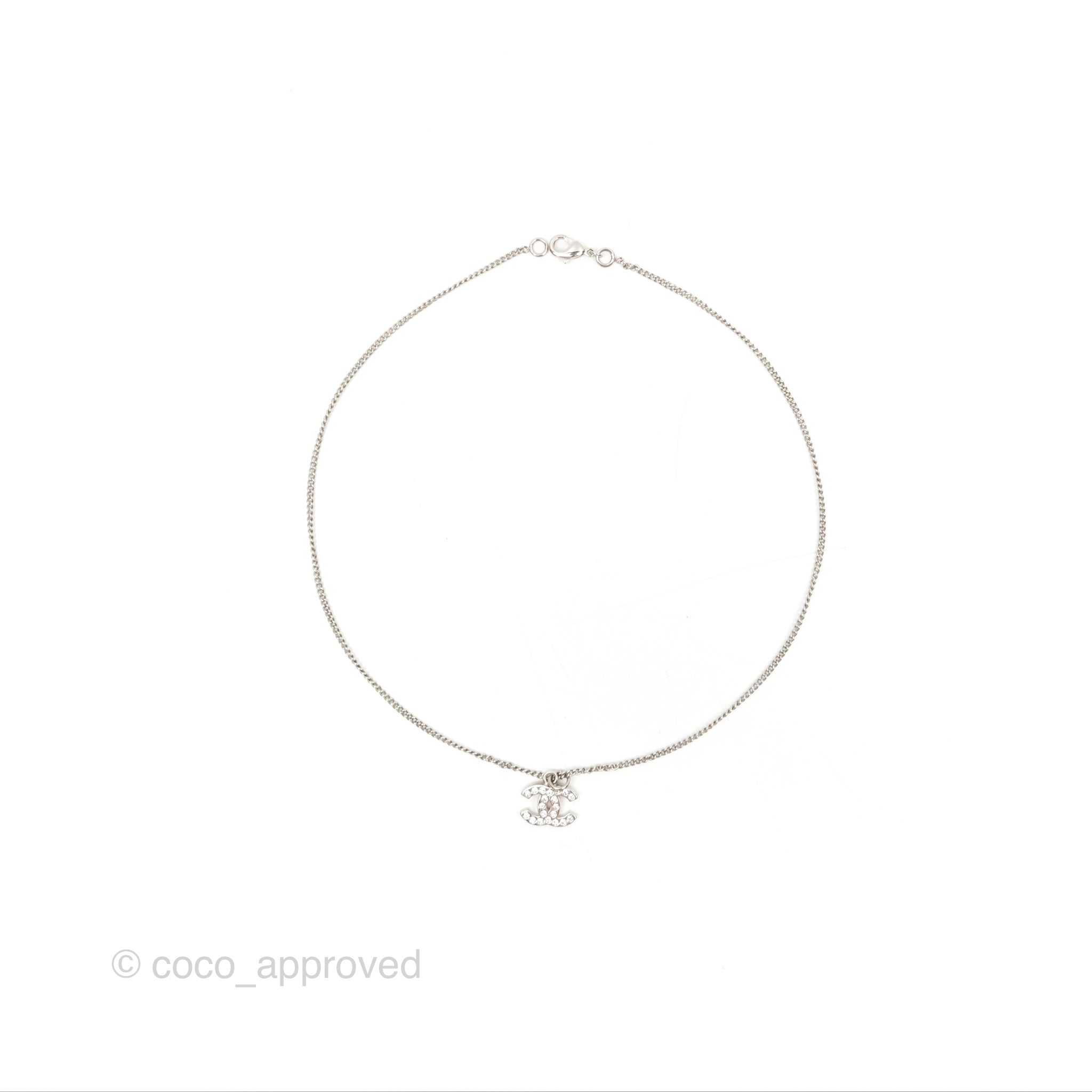 Chanel CC Pearl Necklace in Silver Tone 09V - Elegant Pearl Jewelry for Women | Perfect for Parties, Weddings & Special Occasions
