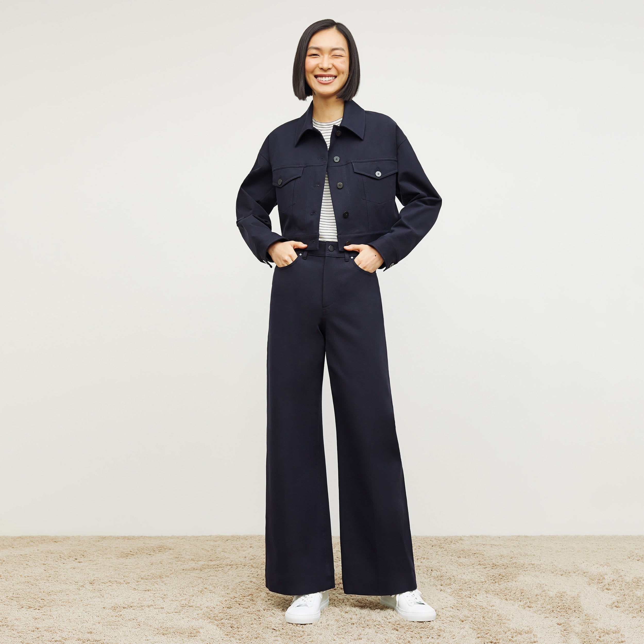 Milo Wide Leg Jeans for Women - Eco-Friendly Stretch Denim Pants with Comfortable Fit - Perfect for Casual Outfits, Workwear & Everyday Style