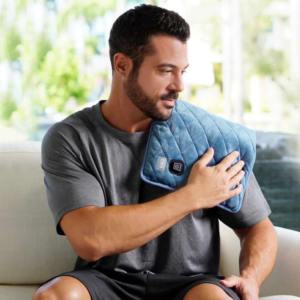 WeightedWarmth™ Weighted Lap Pad with Heat - Soothing Warmth for Stress Relief, Anxiety & Relaxation - Perfect for Home, Office & Travel Use