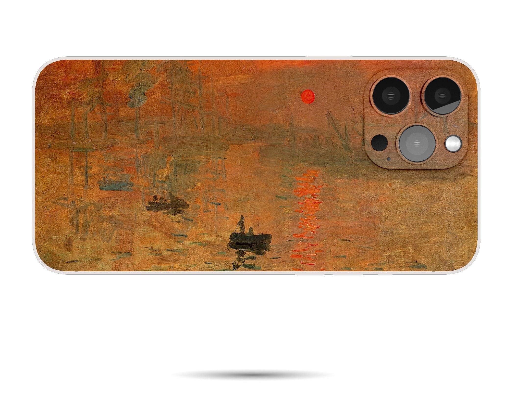 Claude Monet Impression Sunrise iPhone Case - Premium Art Cover for iPhone 12/XS/8 Plus - Famous Painting Design for Art Lovers - Perfect Gift for Home & Office Use