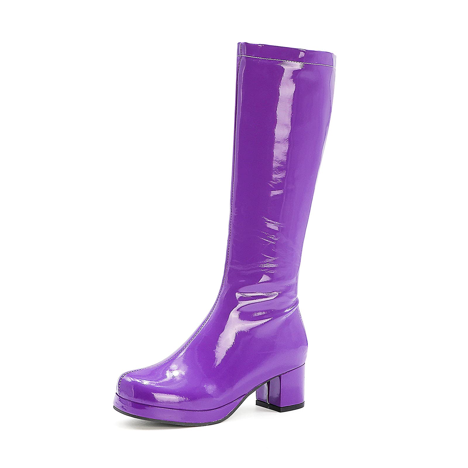 MeiLuSi Women's Knee High Boots - Fashionable Side Zipper Glitter Winter Boots for Women | Perfect for Party, Night Out & Cold Weather Wear