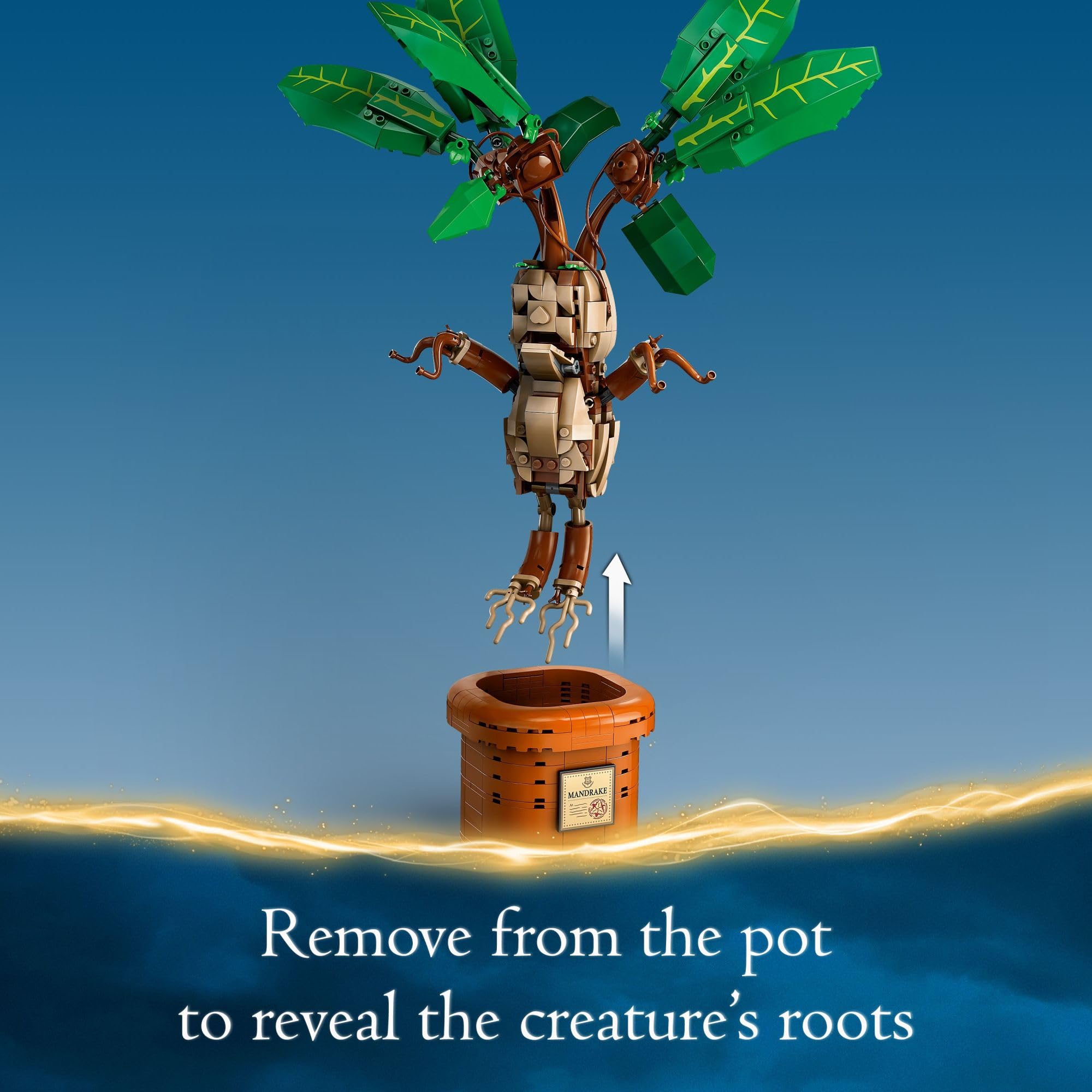LEGO Harry Potter Mandrake Figure & Pot Plant Toy Set 76433 - Magical Creature Collectible for Kids, Perfect Gift for 10 Year Old Boys & Girls - Great for Room Décor, Harry Potter Themed Parties & Fantasy Play