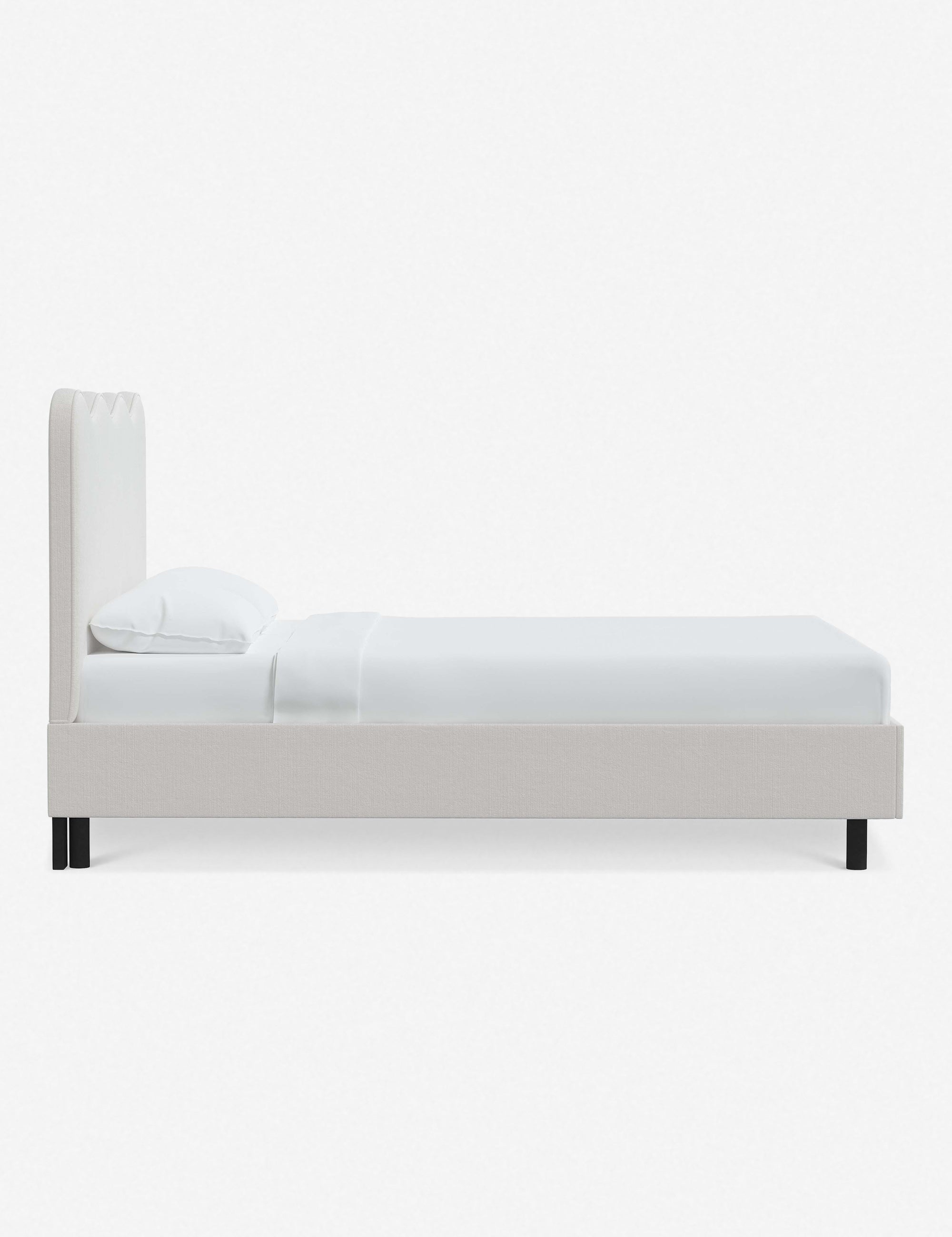 Modern Clementine Platform Bed Frame - Queen Size, Wooden Slat Support, Sturdy & Minimalist Design - Perfect for Bedrooms, Guest Rooms & Small Spaces
