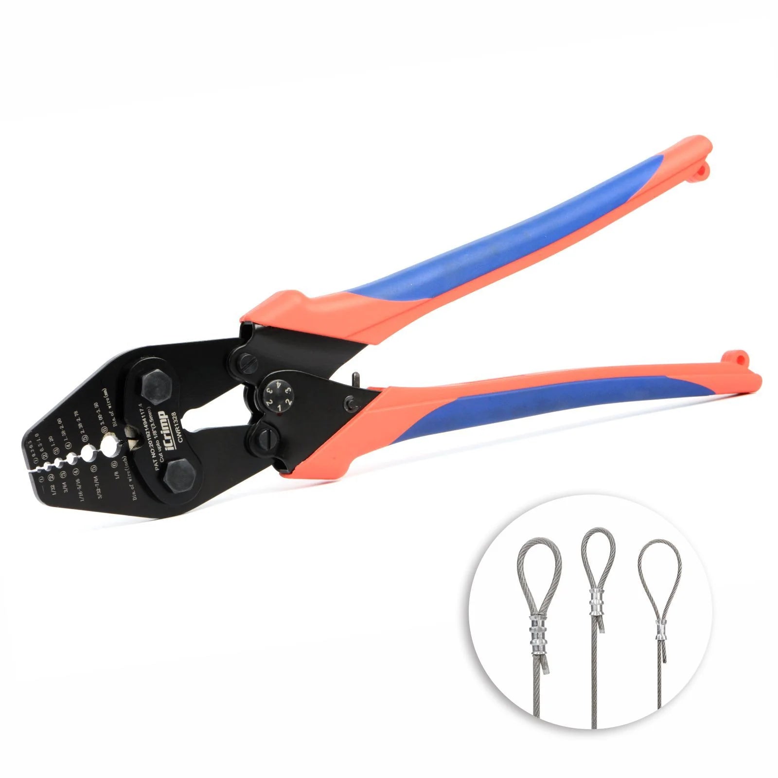 Wire Rope Crimping Tool with Cutting Function - 1/32