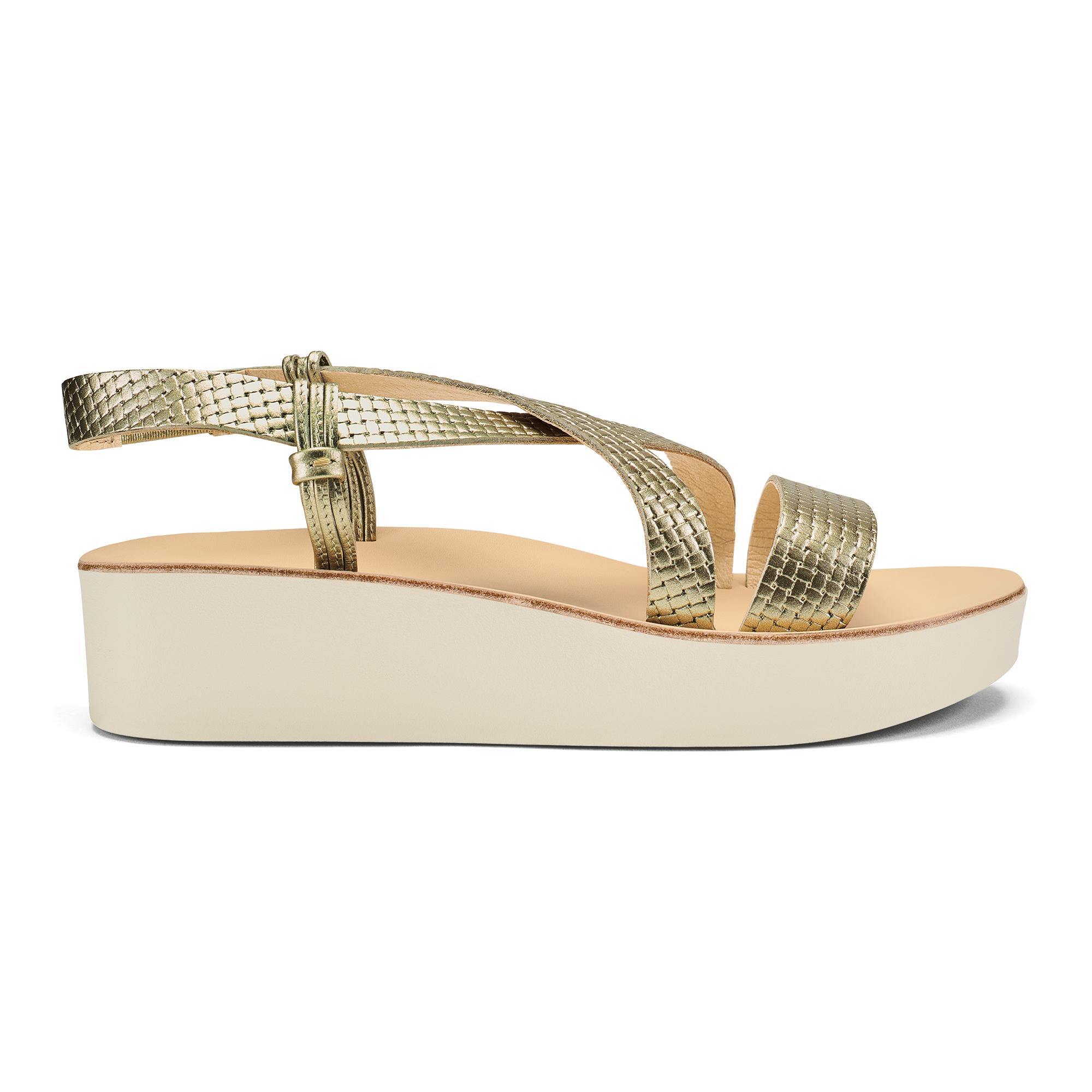 Onohi Strappy Bubbly White Sand Women's Sandals - Perfect for Beach Vacations, Summer Outings & Casual Wear