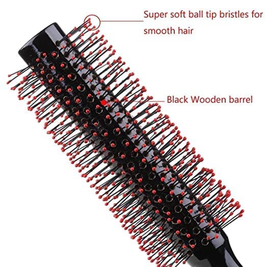 Lusty Soul Premium Unisex Round Roller Hair Brush & Comb Set (2-Piece) for All Hair Types - Perfect for Styling, Detangling & Salon-Quality Blowouts at Home