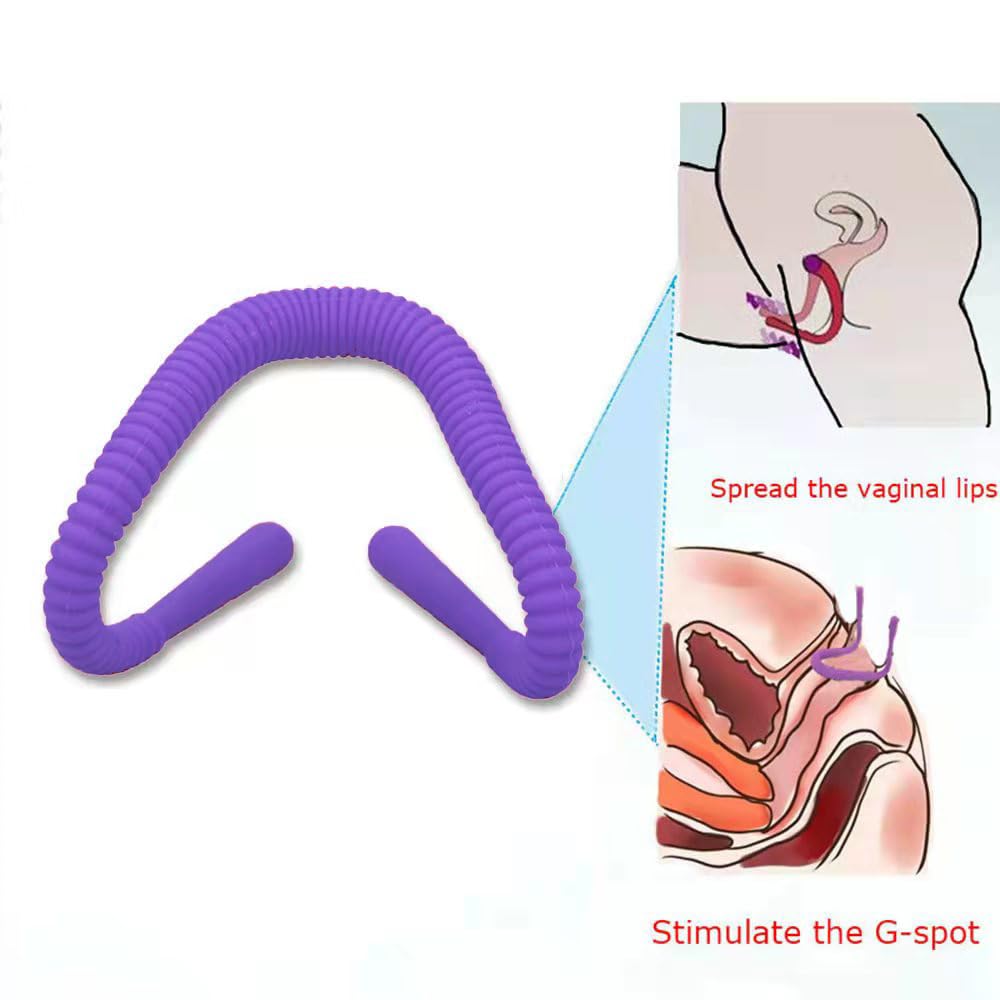 Adjustable Labia Clamps & Vaginal Spreader - Body-Safe Silicone G-Spot Stimulator for Women, BDSM & Oral Sex Toy with Hands-Free Design - Perfect for Solo Play, Couples Exploration & Self-Check Scenarios
