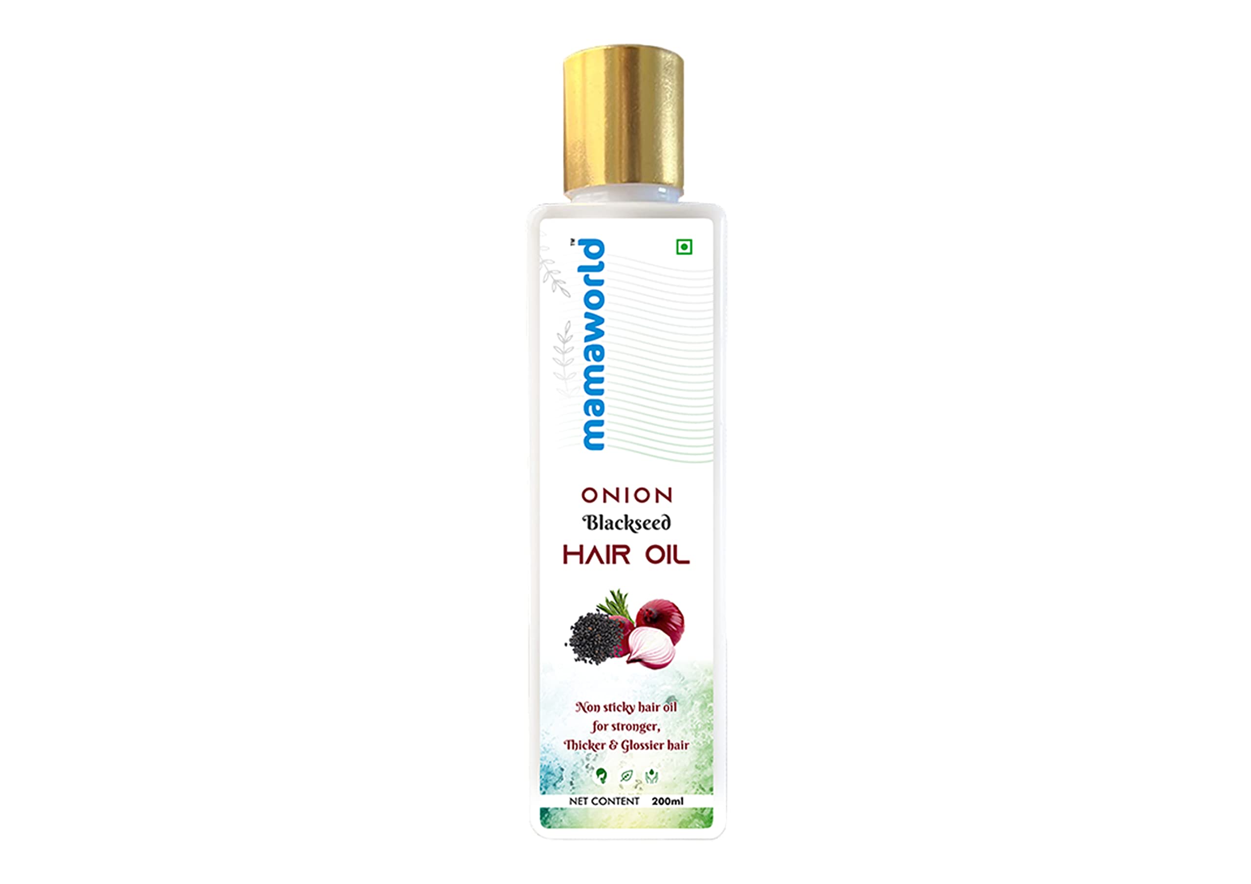 Mamaworld Onion Hair Oil for Hair Growth & Hair Fall Control with Redensyl - 200ml | Natural Hair Care Treatment for Thicker, Stronger Hair | Perfect for Daily Use & Scalp Massage