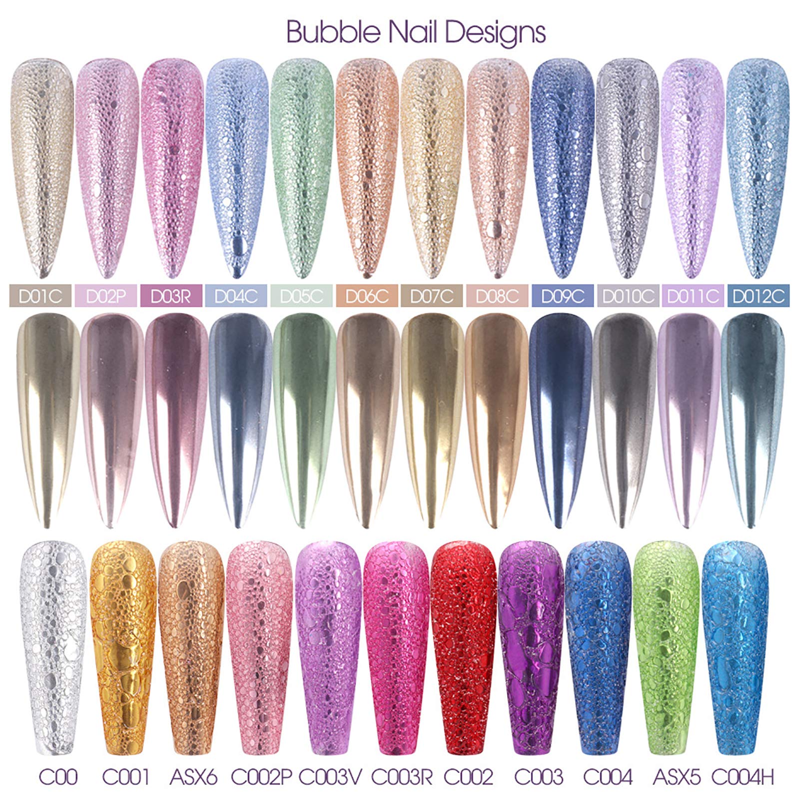 Metallic Mirror Effect Glitter Nail Powder - Brussel 1 Box Nail Art Manicure Dipping Powder for Gel Polish & Makeup | Perfect for Salon, Home Nail Designs & Party Glam Looks