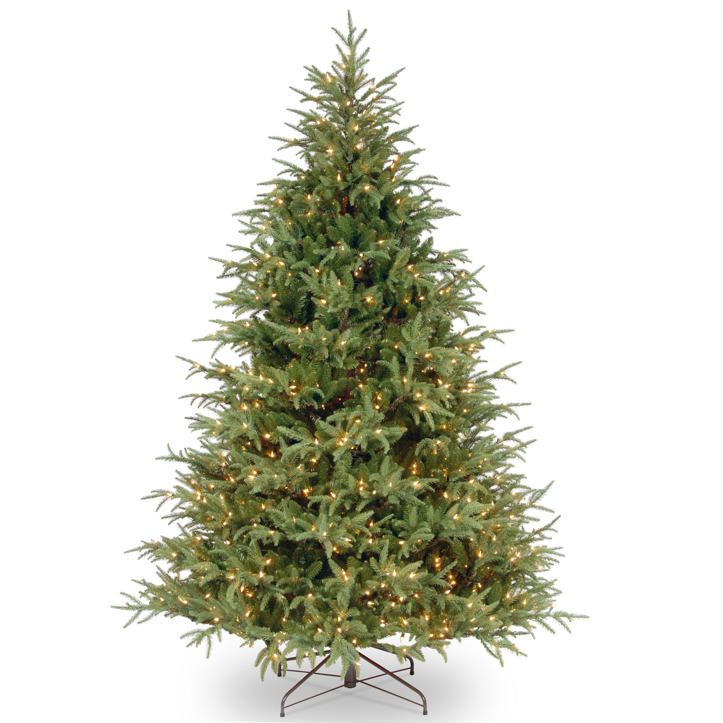 6.5 ft Pre-Lit Fraser Fir Christmas Tree with Clear Lights - Perfect for Living Room, Office, and Holiday Decorations