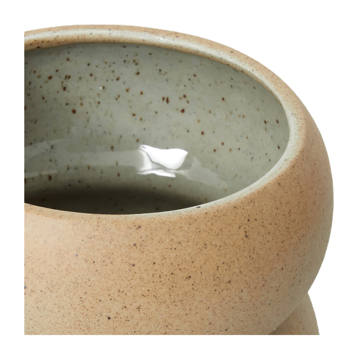 Middle Of Nowhere Billie Planter - Modern Ceramic Flower Pot for Indoor Plants, Succulents & Home Decor | Perfect for Living Room, Office Desk & Gift Giving