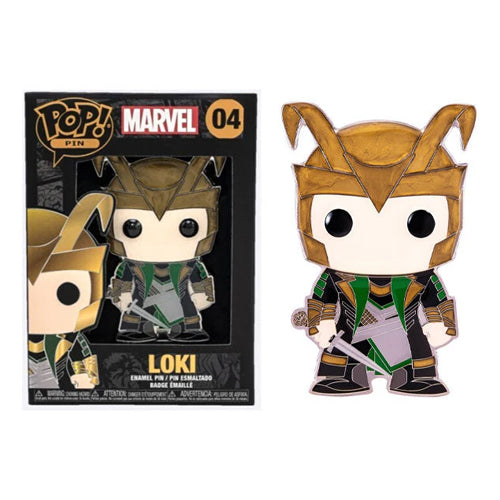 Funko Pop! Marvel Loki #04 Collectible Pin - Perfect for Cosplay, Gifts & Fan Collections