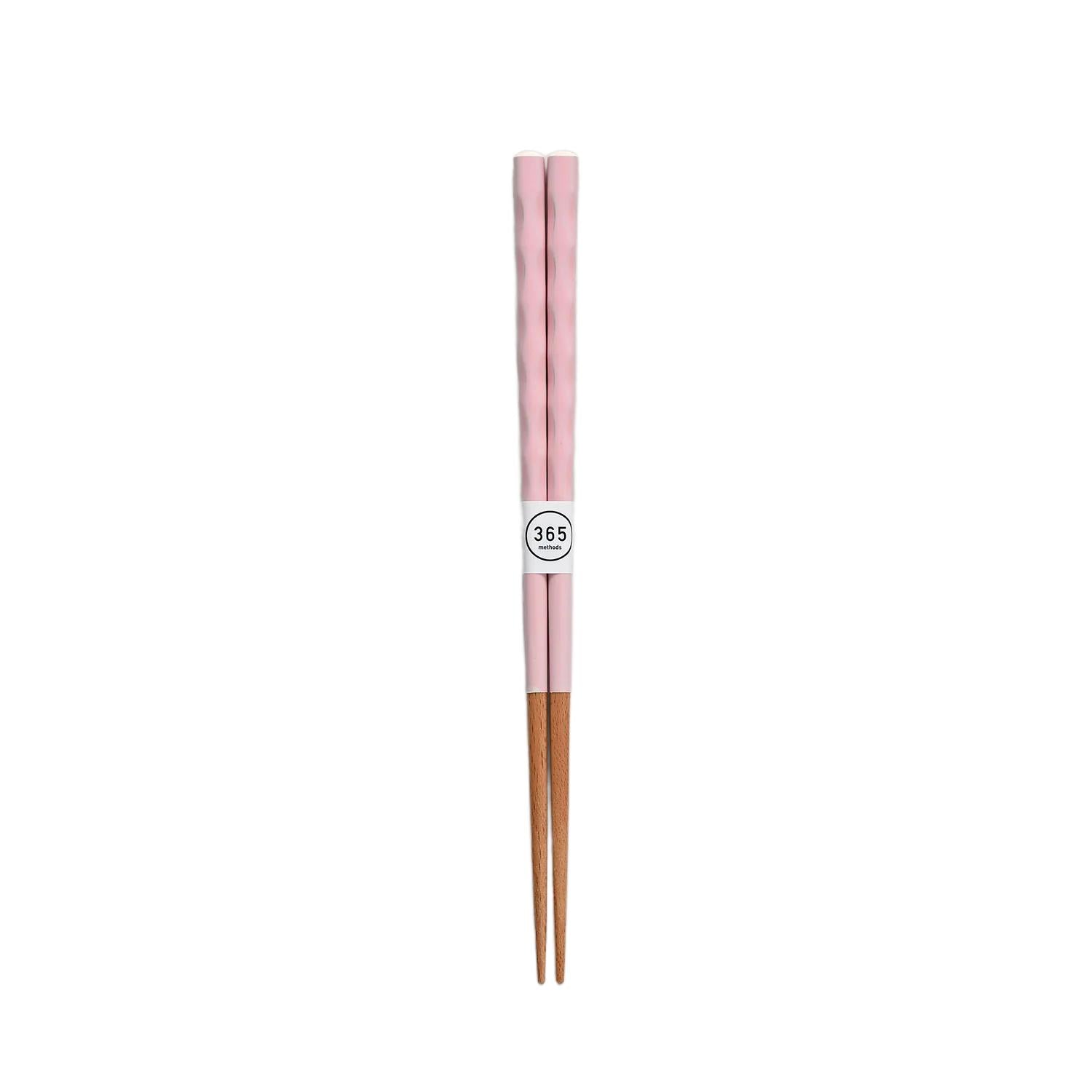 365Methods Dishwasher Safe Antibacterial Carved Chopsticks - 23cm Reusable Asian Cooking Utensils for Sushi, Ramen & Home Dining
