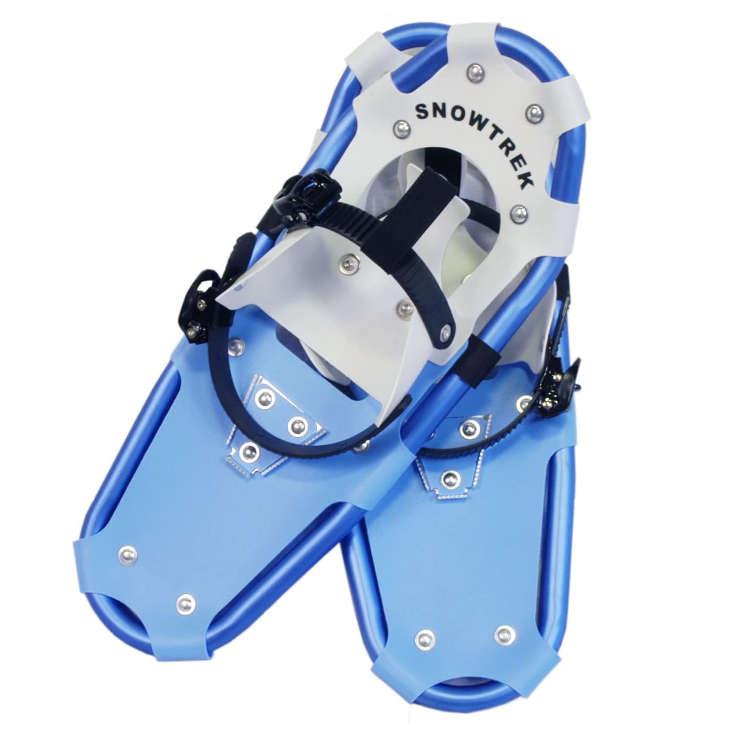 SNOWTREK Lightweight Aluminum Snowshoes for Kids, Youth & Adults - Adjustable Winter Hiking Shoes with Carrying Bag | Perfect for Snow Trekking, Mountain Climbing & Outdoor Adventures