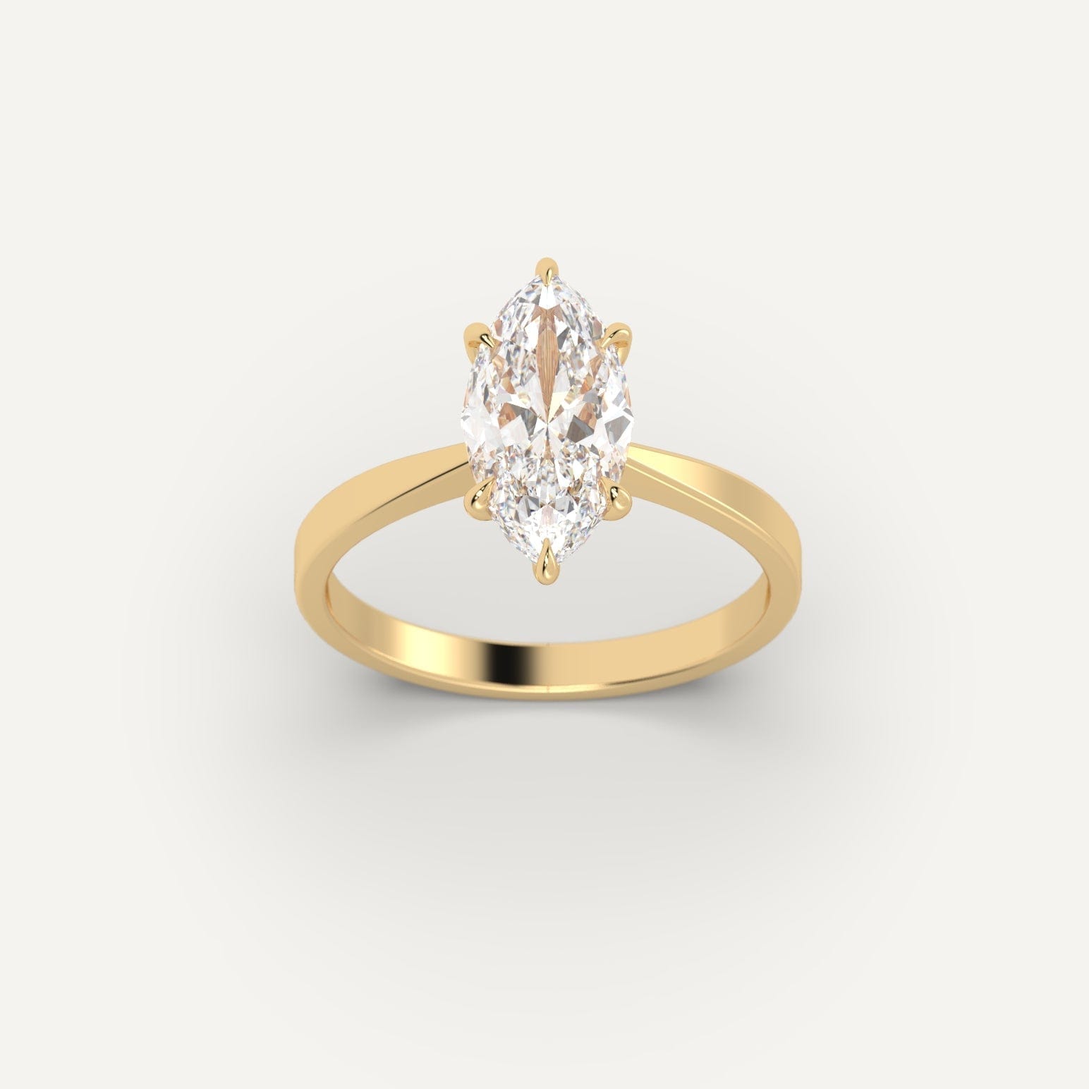 2 Carat Marquise Cut Diamond Ring - 14K White Gold Engagement Ring for Women | Perfect for Proposals, Anniversaries & Special Occasions