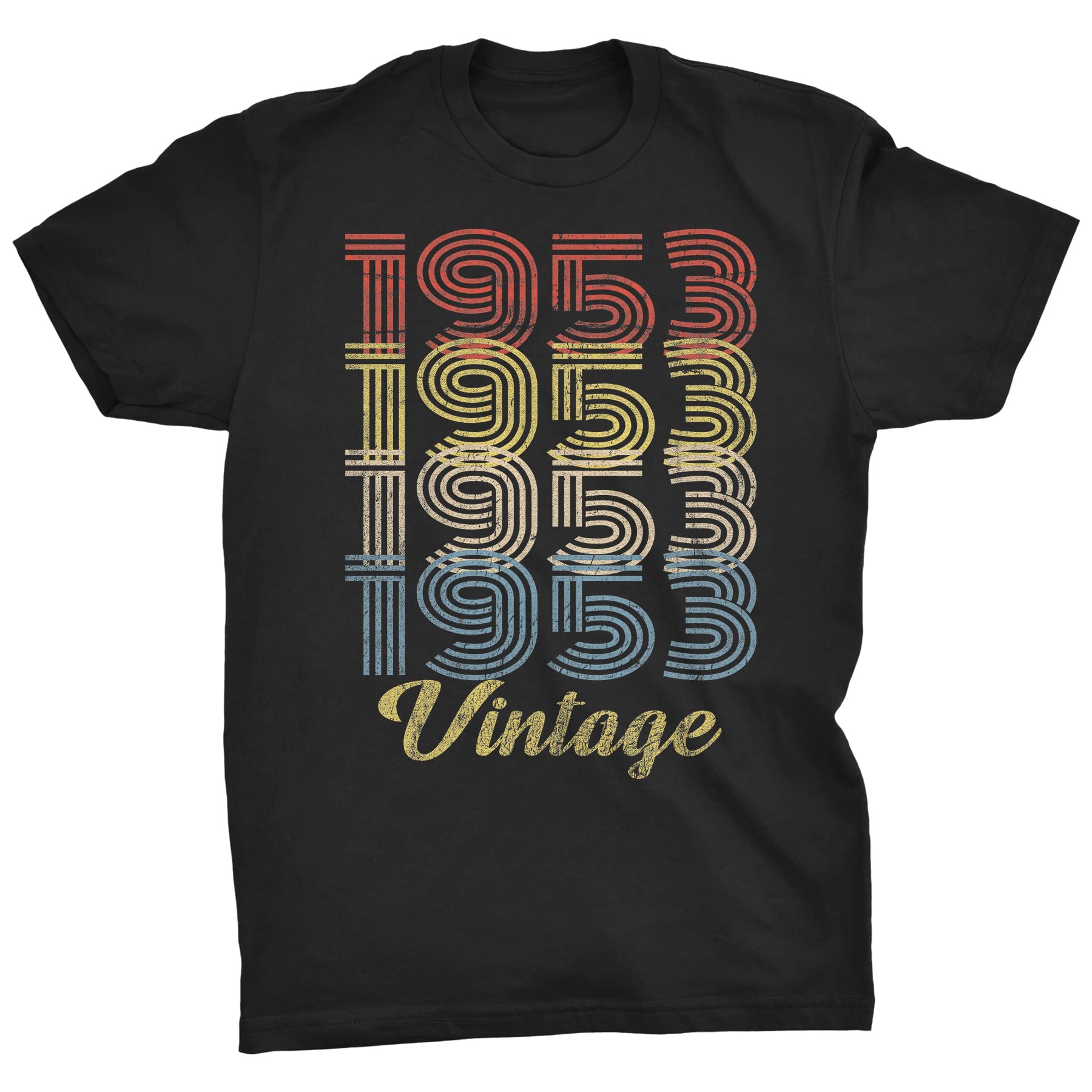 69th Birthday Shirts for Men - Vintage 1953 Retro Design - Funny 69 Year Old Gift Idea - Perfect for Parties & Celebrations