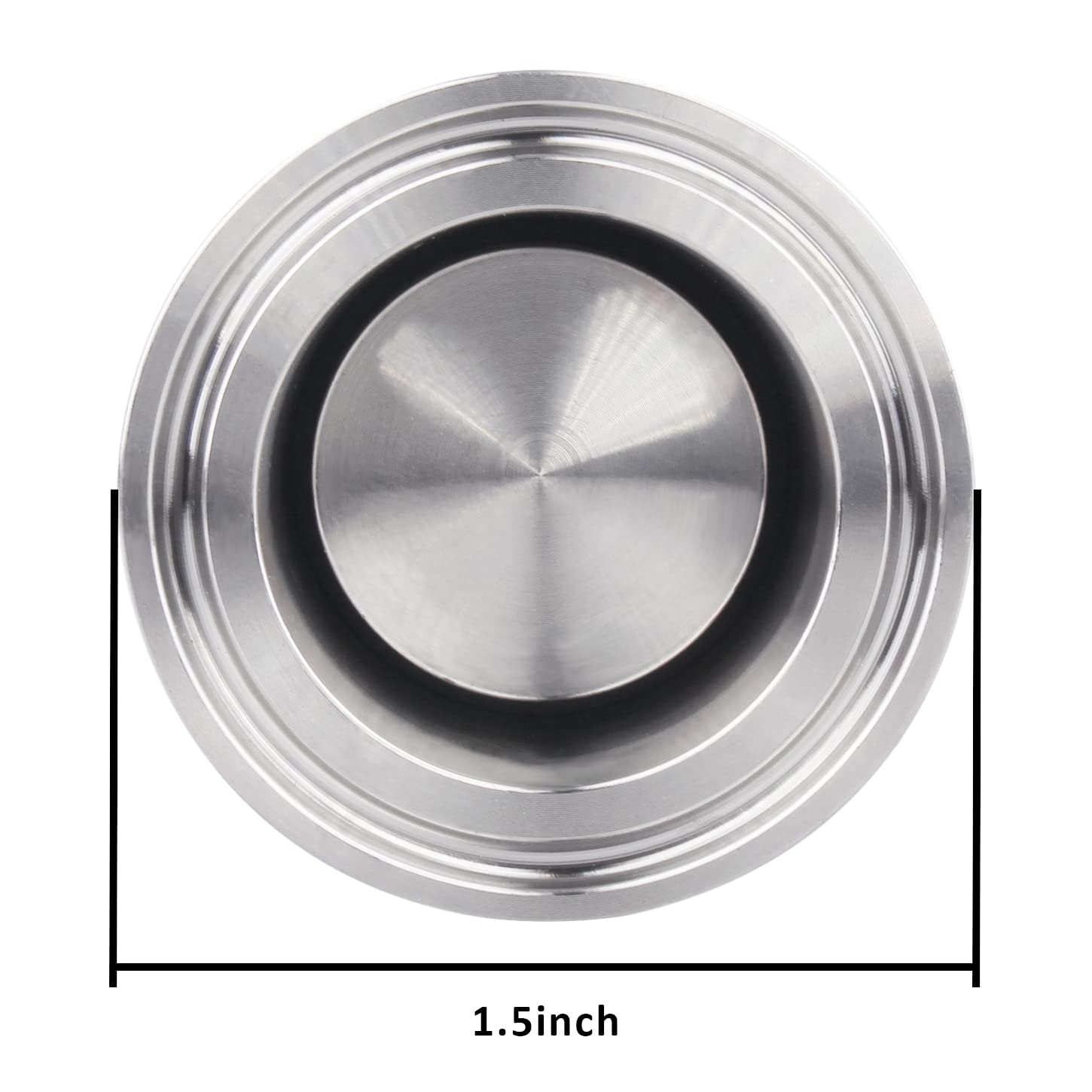 DERNORD 1.5 Inch Stainless Steel 304 Tri Clamp Sanitary Tank Pressure Relief Vacuum Valve - Perfect for Brewing, Dairy Processing & Pharmaceutical Applications