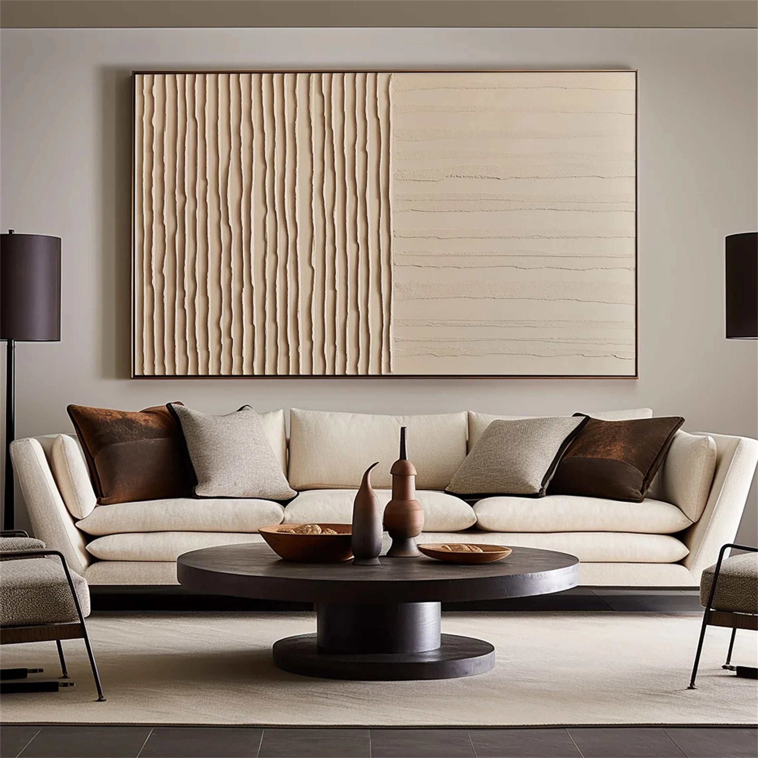 Abstract Tranquility Wall Art #WS113 - Modern Canvas Painting for Home & Office Decor - Perfect for Living Room, Bedroom, and Workspace