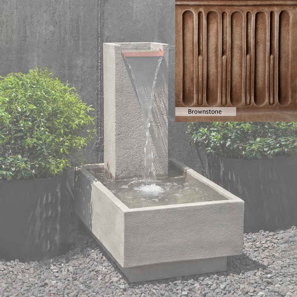 Campania International Falling Water Fountain IV - Outdoor Garden Waterfall Feature for Patio, Yard, and Landscape Decor