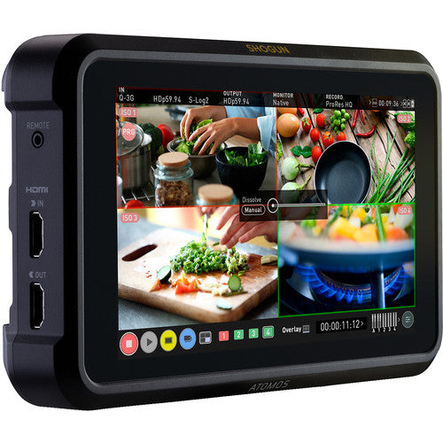 Atomos Shogun 7 HDR Pro 4K HDMI/12G-SDI Cinema Monitor Recorder with Switcher - Perfect for Film Production, Live Streaming & Professional Video Editing