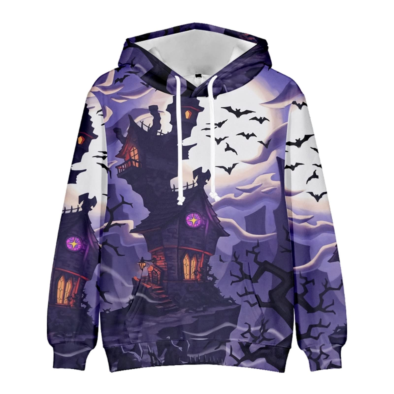3D Printed Halloween Hoodie for Men & Women - Unisex Pullover Sweatshirt with Novelty 3D Design | Perfect for Halloween Costumes, Cosplay, and Casual Streetwear