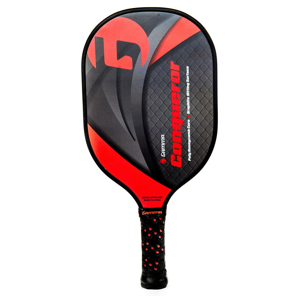 Gamma Conquerer Pickleball Paddle - Premium Carbon Fiber Paddle for Competitive Play | Lightweight & Durable for Indoor & Outdoor Games | Perfect for Tournaments, Practice & Recreational Play